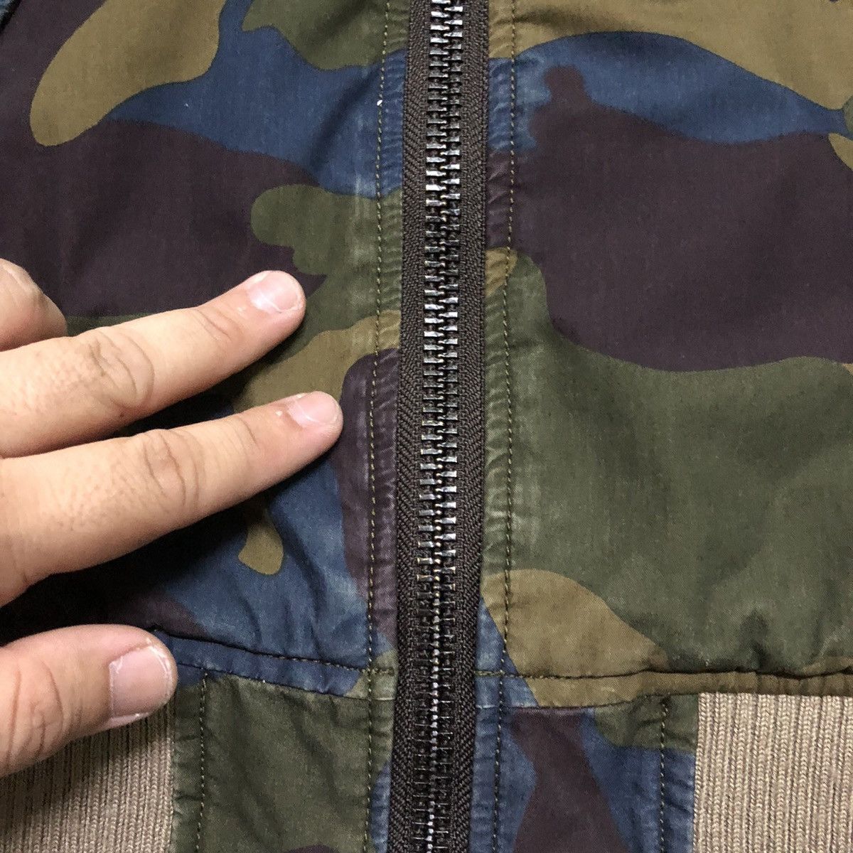 Japanese Brand × Johnbull Rare John Bull Camouflage Army Bomber Jacket Size US S / EU 44-46 / 1 - 8 Thumbnail
