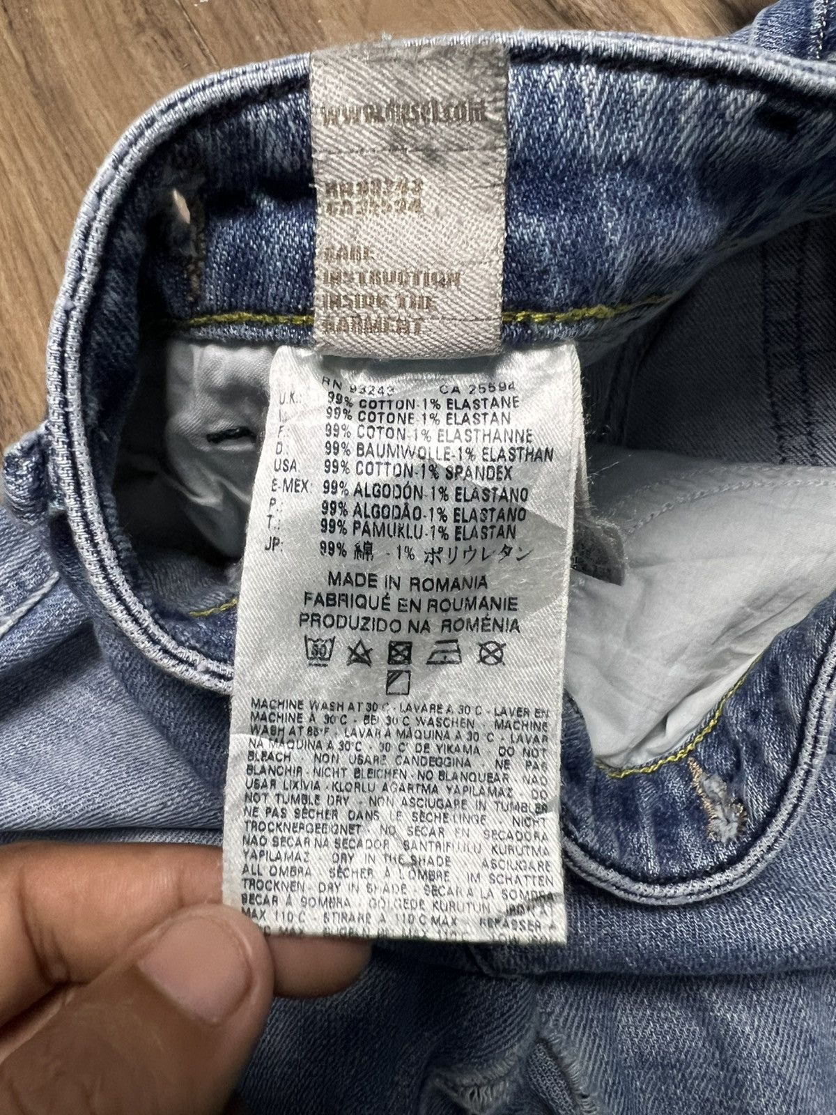 Diesel Diesel SIZZEE W23 L32 Jeans - Carpenter Stretch (43) Size 23" - 12 Thumbnail