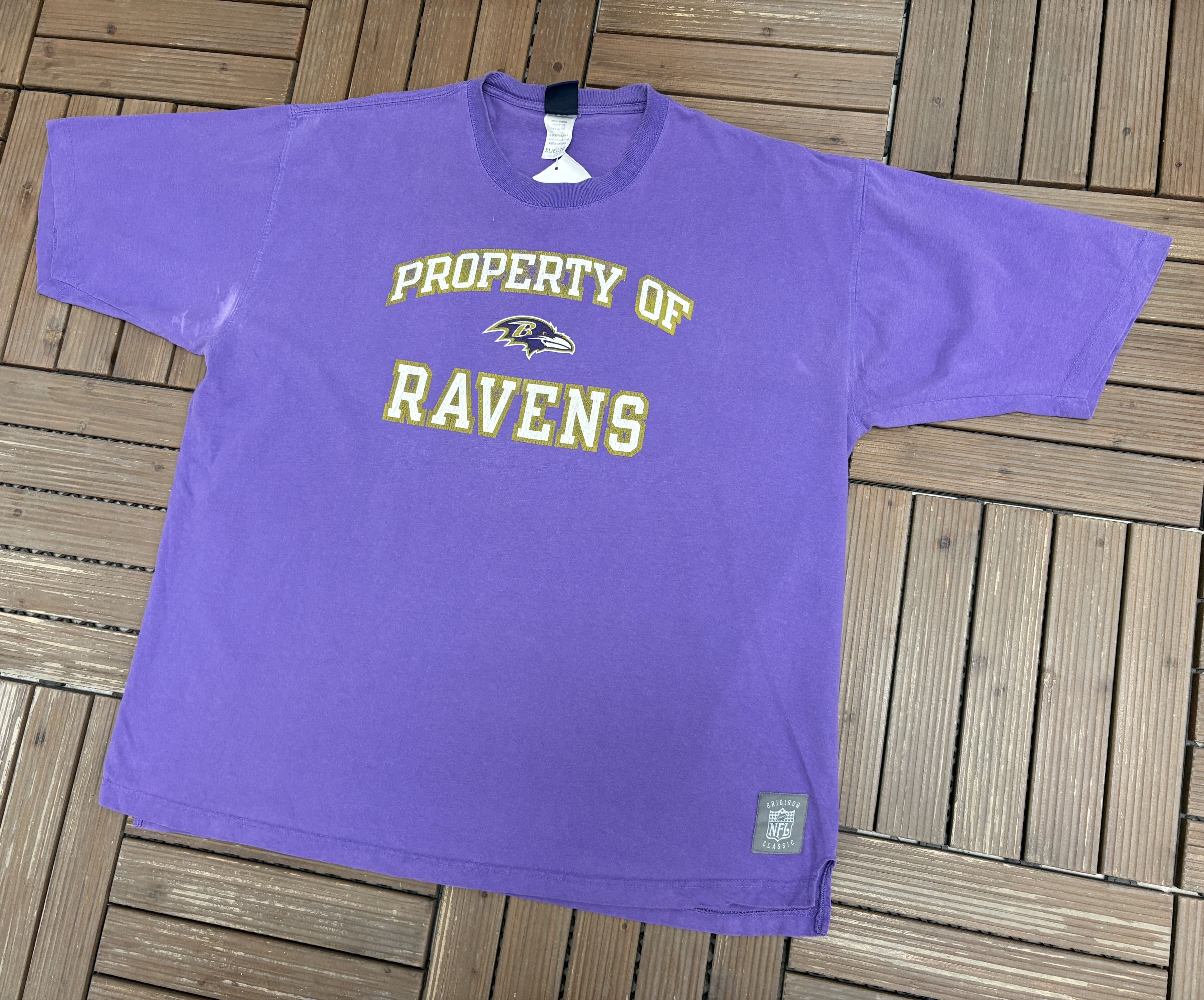Reebok Property of Baltimore Ravens Vintage Purple T-Shirt Tee Size US XL / EU 56 / 4 - 3 Thumbnail