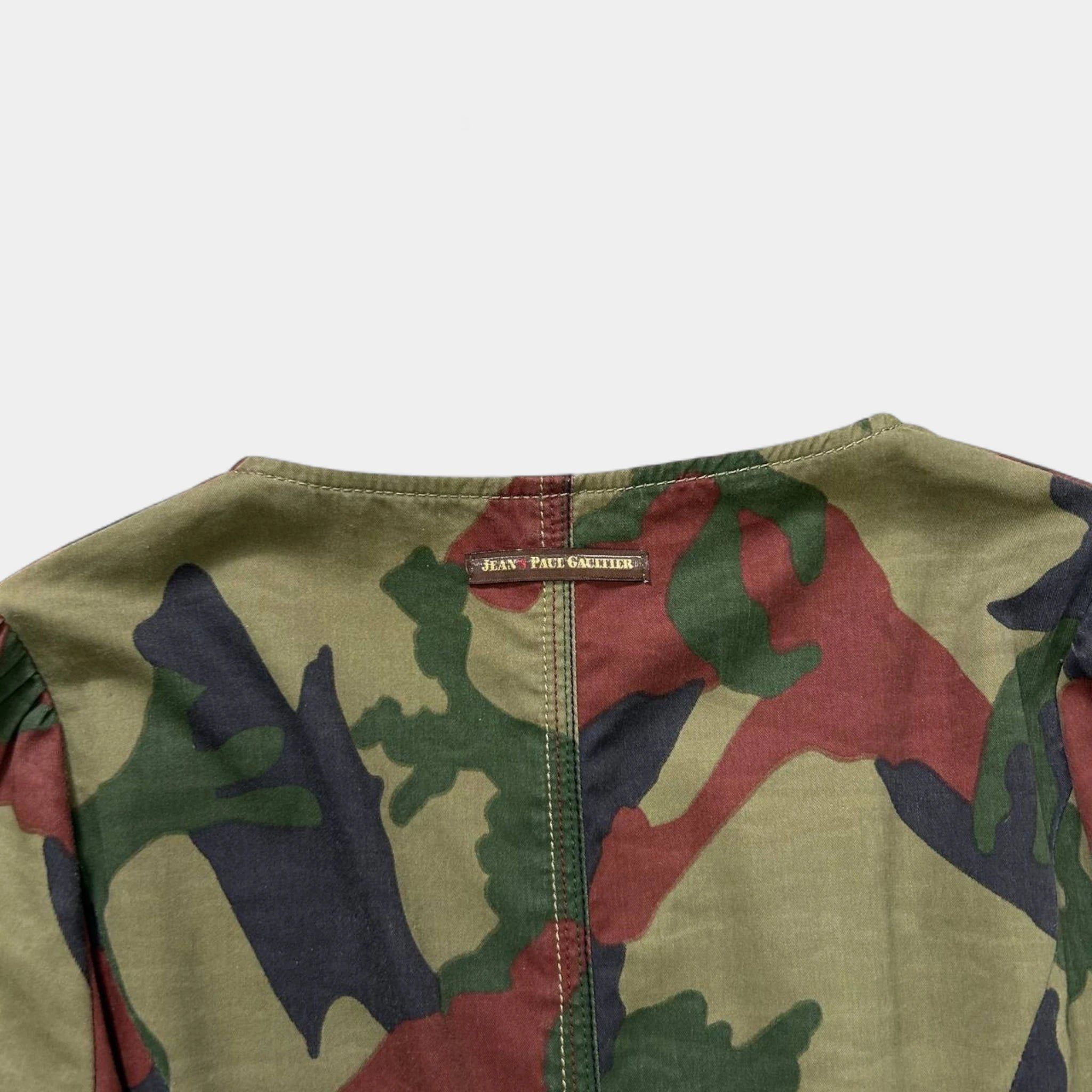 Jean Paul Gaultier Jean Paul Gaultier Camouflage Cargo Vest Dress S/M 2000s Size S / US 4 / IT 40 - 8 Thumbnail