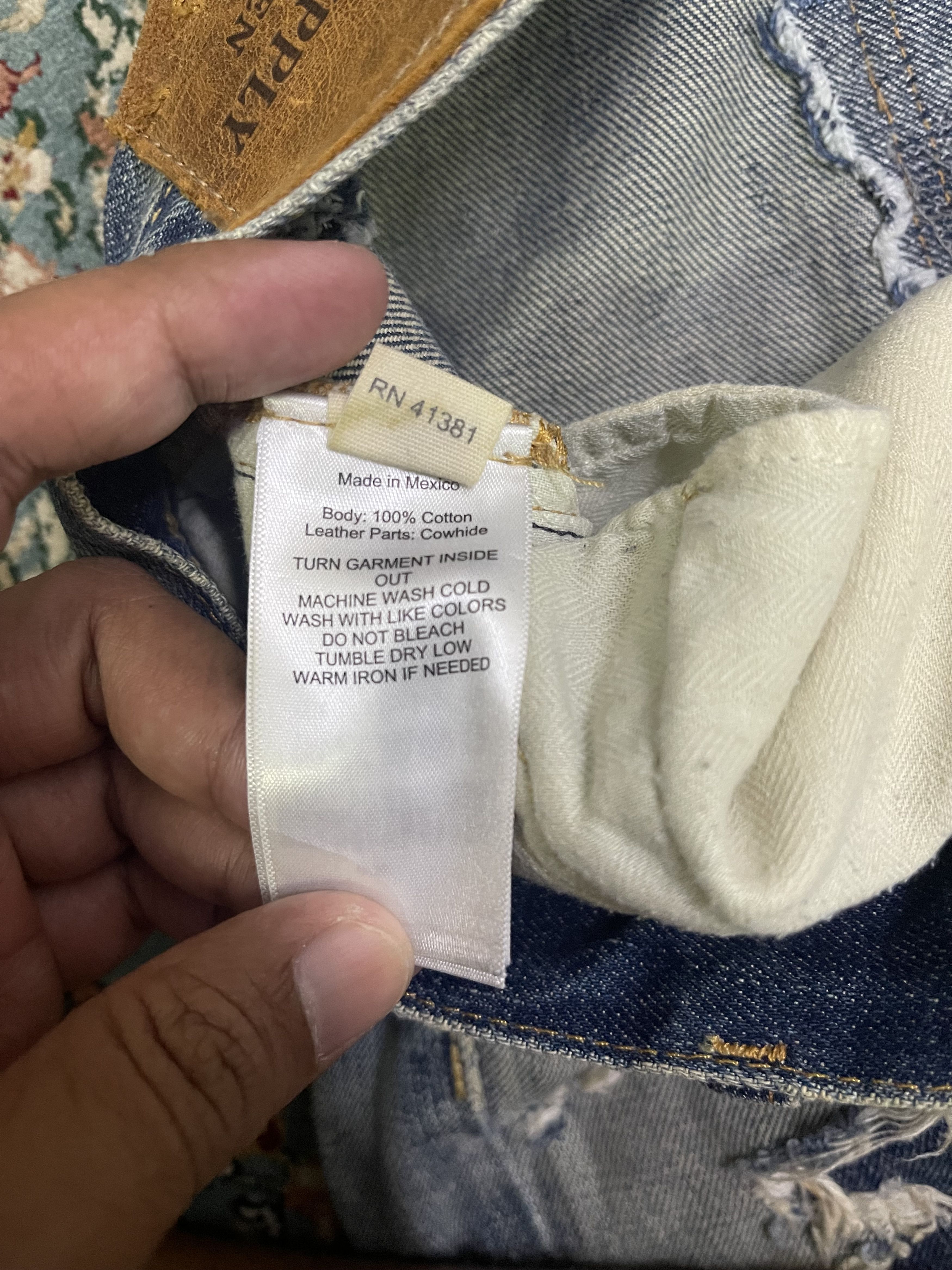 Denim & Supply Ralph Lauren Vintage Distressed Ripped Off Slim Style Size US 30 / EU 46 - 11 Thumbnail