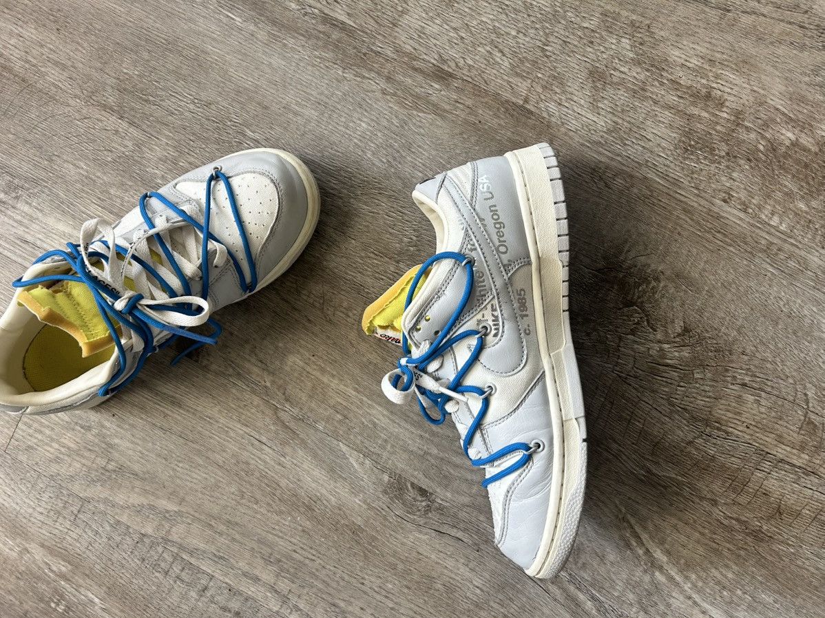 Nike × Off-White Nike Dunk Low Off-White Lot 10 Size US 9.5 / EU 42-43 - 3 Thumbnail