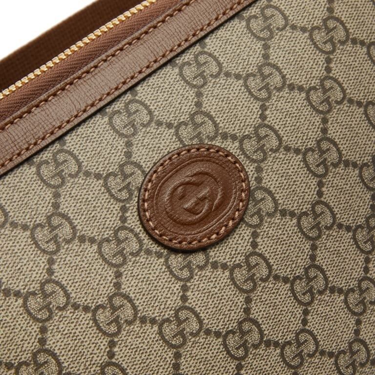 Gucci GUCCI Interlocking Beige GG Canvas Crossbody Bag New Size ONE SIZE - 3 Thumbnail