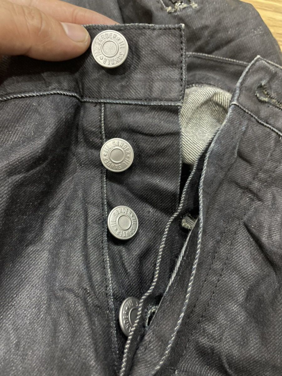 Jil Sander Raf Simons era Jil Sander Waxed Distressed Denim Pant Size US 29 - 12 Thumbnail