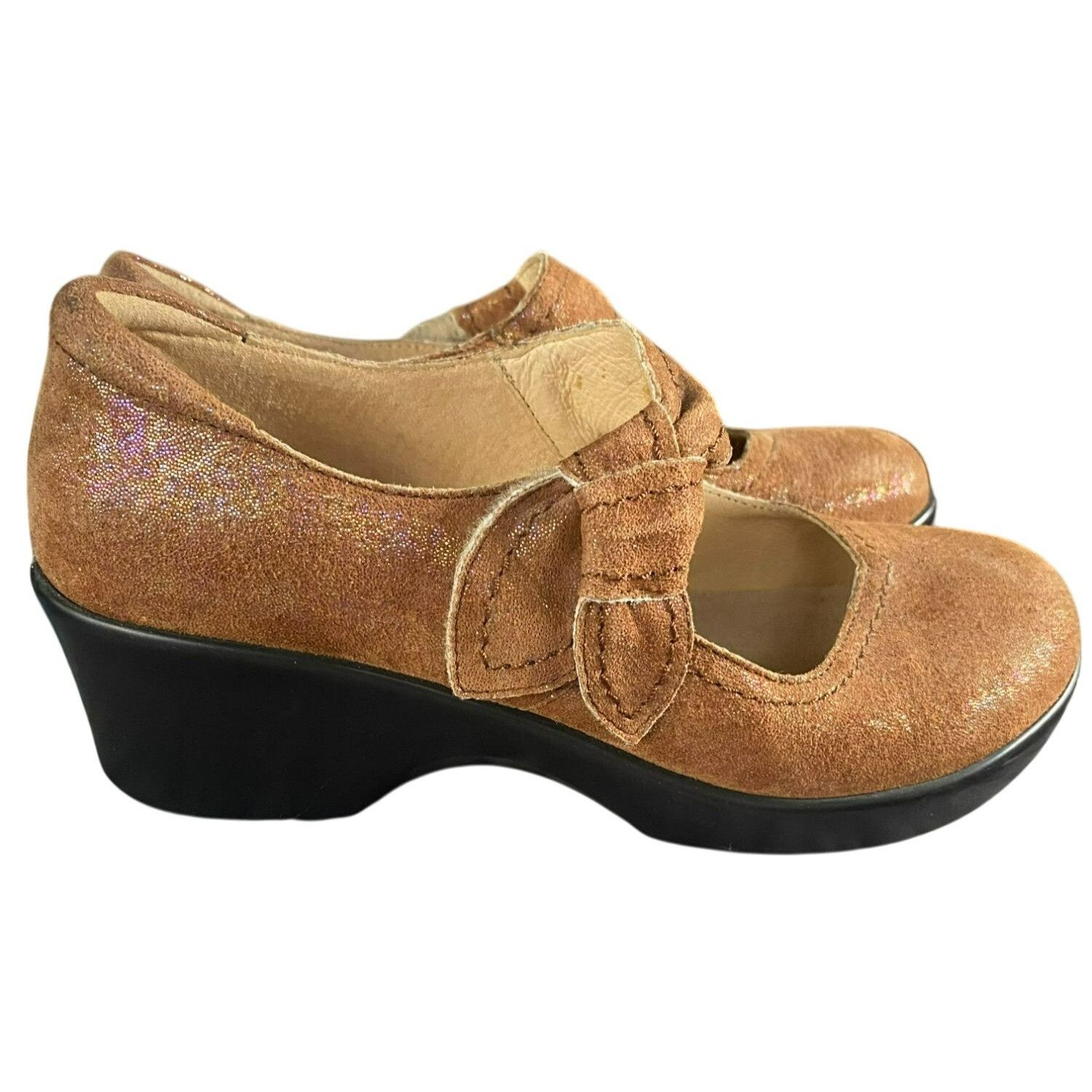 Other Alegria Womens Ella Desert Essence Tan Mary Jane Heels Leath Size US 7 / IT 37 - 3 Thumbnail