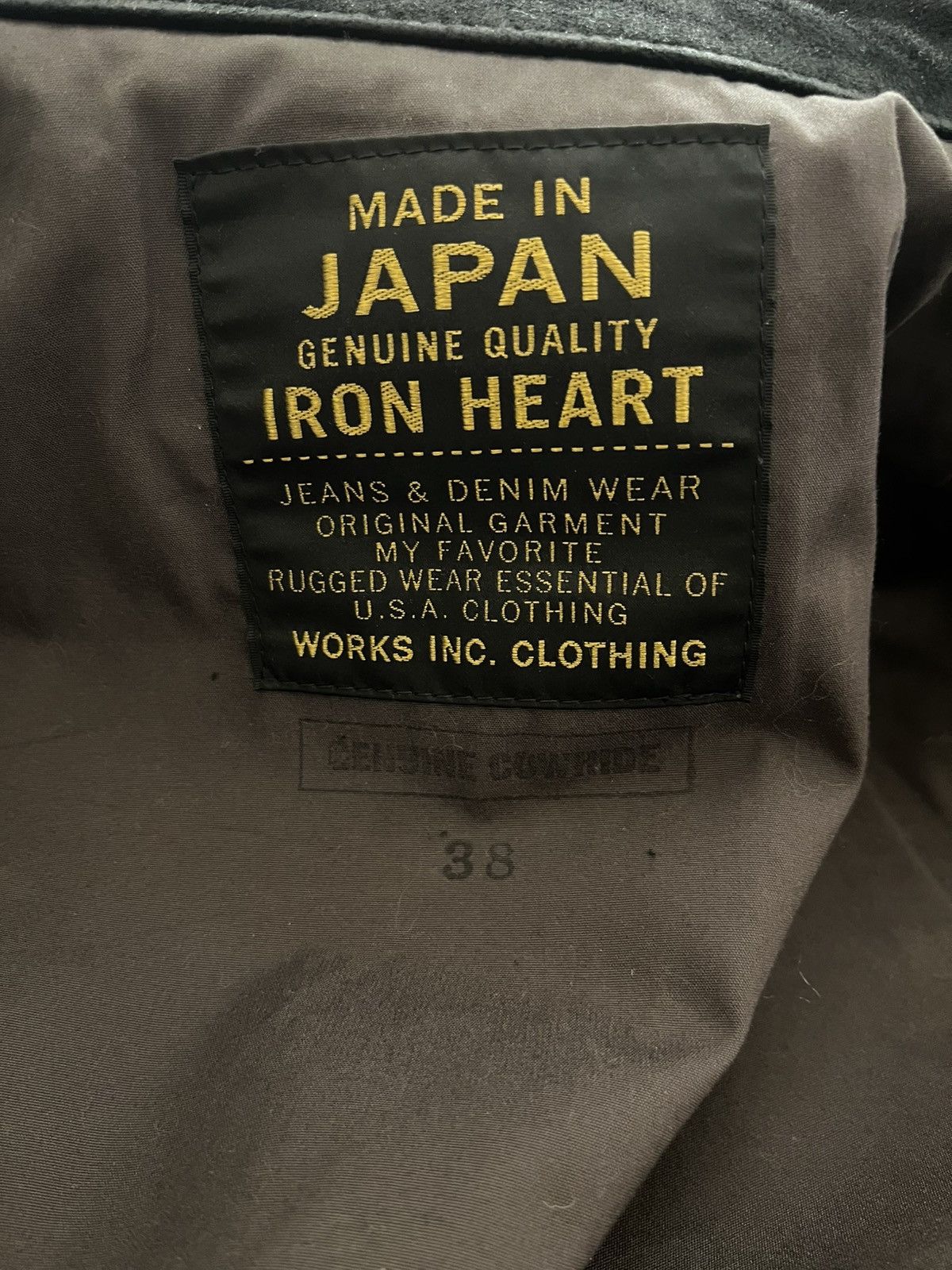 Iron Heart Iron Heart IHJ-49 Split Steer Type III Leather Jacket Size US M / EU 48-50 / 2 - 5 Thumbnail