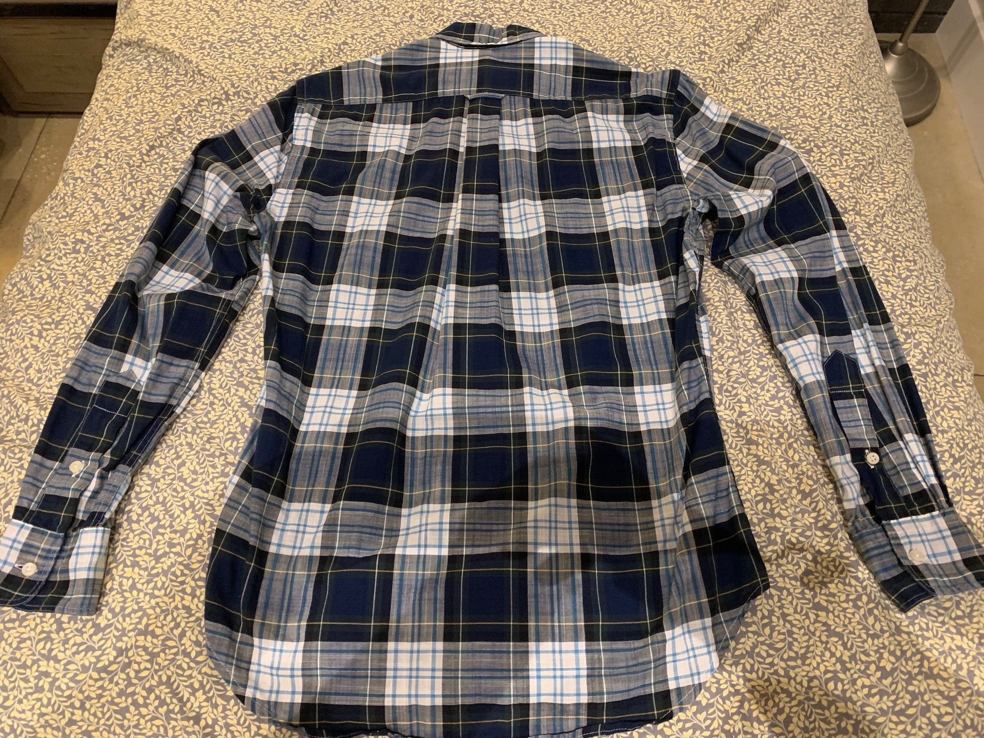 Gitman Bros. Vintage Gitman Black Watch Plaid Lightweight Cotton Shirt Size US S / EU 44-46 / 1 - 2 Thumbnail