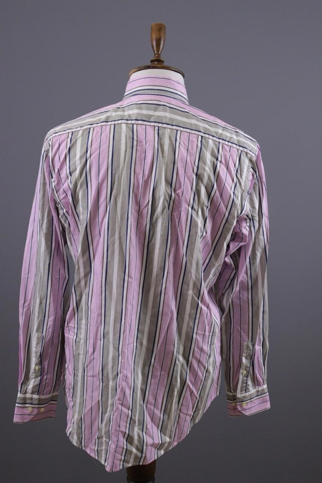 Etro Etro Milano Multicolor Striped Button Down Shirt Size 43 Size US M / EU 48-50 / 2 - 11 Thumbnail