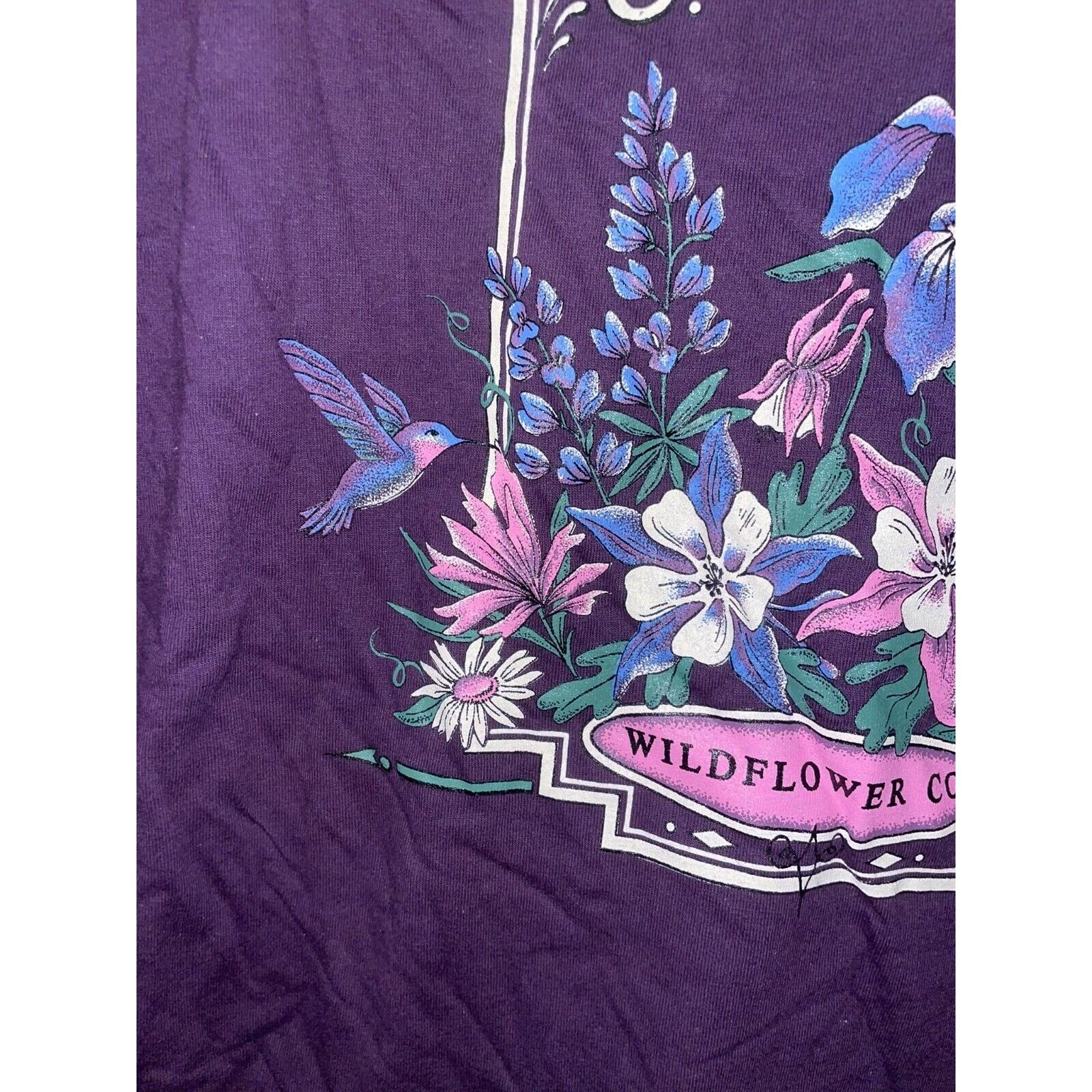 Jerzees Vintage Middletown Shirt Wildflower Wild Flower Tee VTG 90s Size US L / EU 52-54 / 3 - 5 Thumbnail