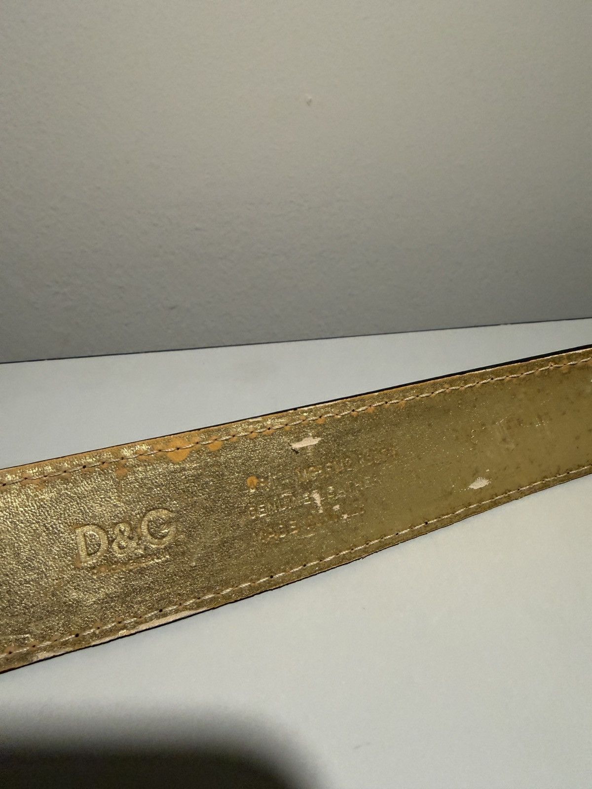 Dolce & Gabbana Dolce & Gabbana Rhinestone DG Buckle Belt Size ONE SIZE - 7 Thumbnail