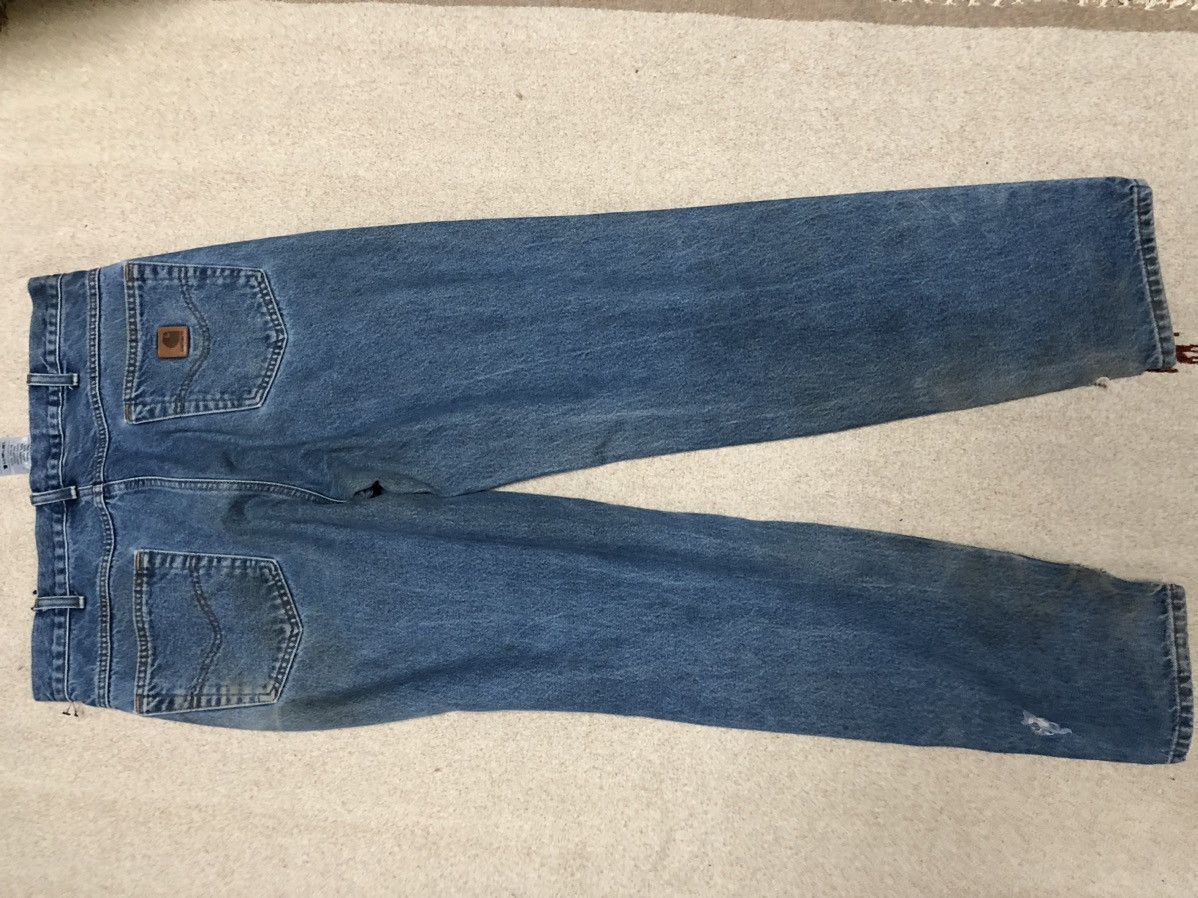 Carhartt × Vintage Vintage Y2K Carhartt Skater Tech Jeans 36x33 distress Size US 36 / EU 52 - 4 Thumbnail