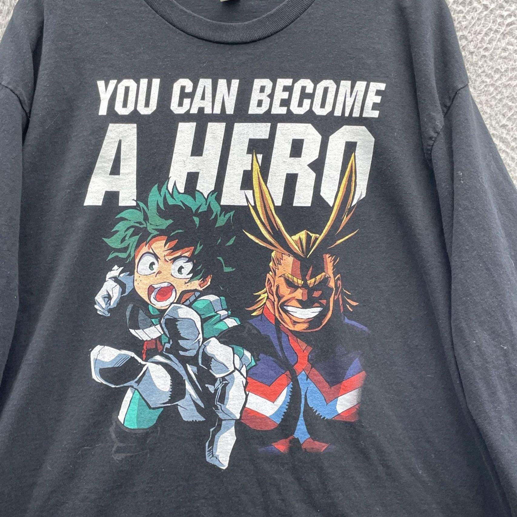 Gildan VINTAGE My Hero Academia Sweatshirt XL Izuku Midoriya All Might Japanese Anime Comic 90s Size US XL / EU 56 / 4 - 3 Thumbnail