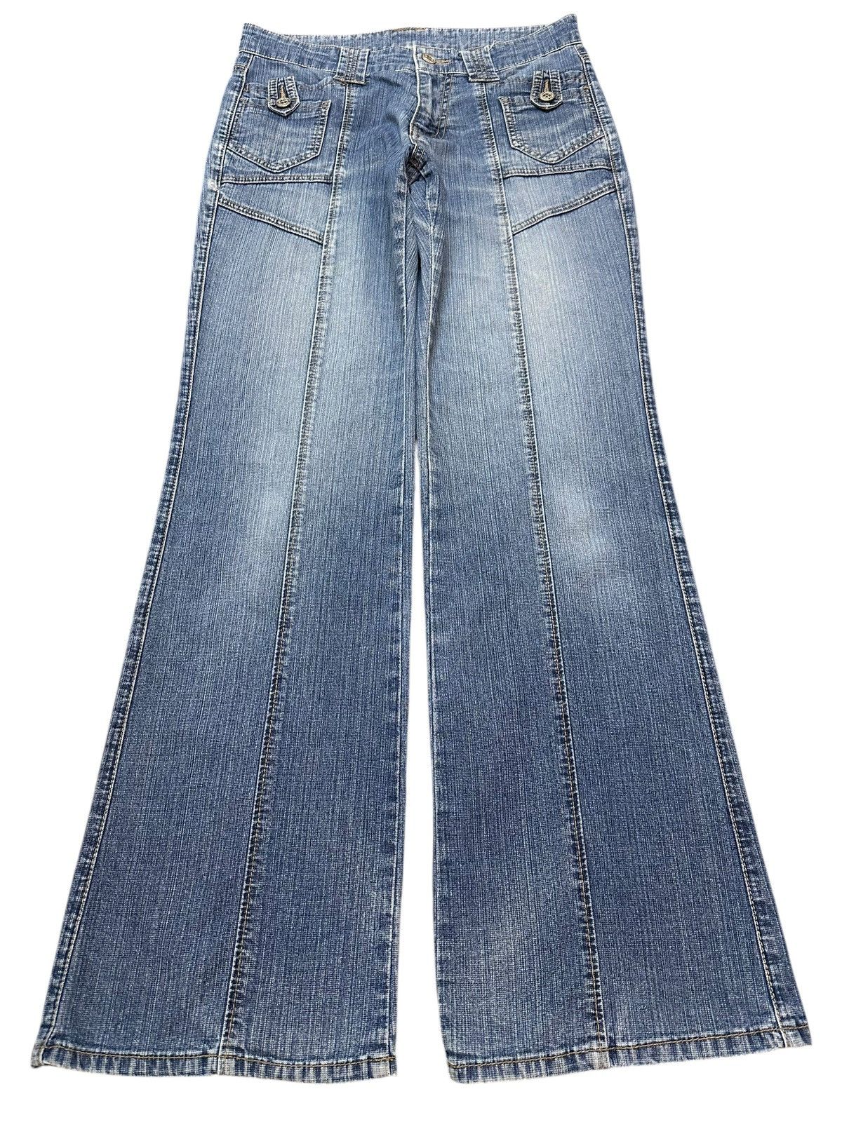 Japanese Brand Vintage Japanese Brand Faded Wash Avant Garde Baggy Jeans Size US 29 - 1 Thumbnail