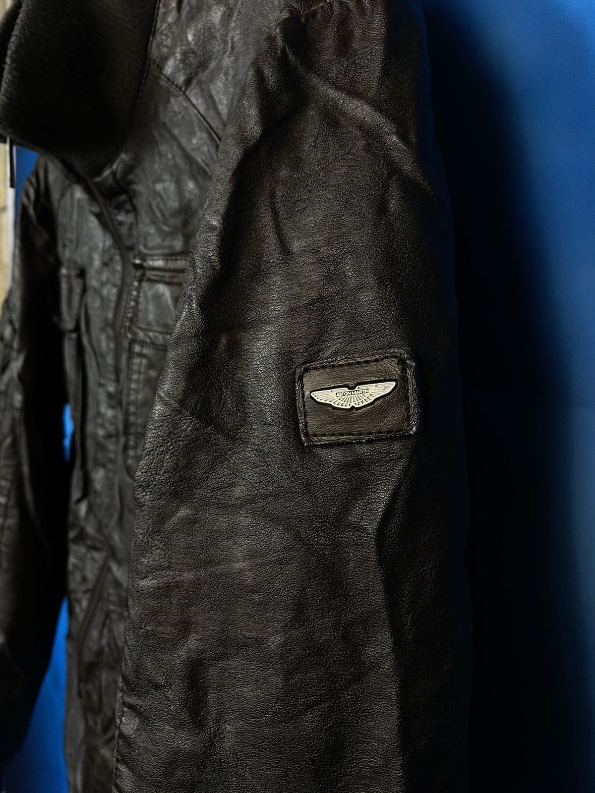Vintage 🔥 Aston Martin Eco-leather racing jacket 16 years Size US XS / EU 42 / 0 - 4 Thumbnail