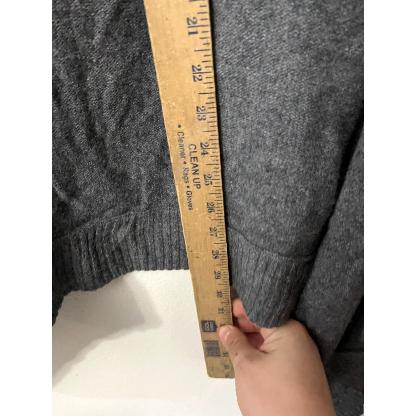 Abercrombie & Fitch Abercrombie & Fitch Cardigan Women Sweater M Open Knit Gray Wool Blend Front Open Knit Cardigan Womens M Gray Abercrombie & Fitch Sweater Size M / US 6-8 / IT 42-44 - 4 Thumbnail