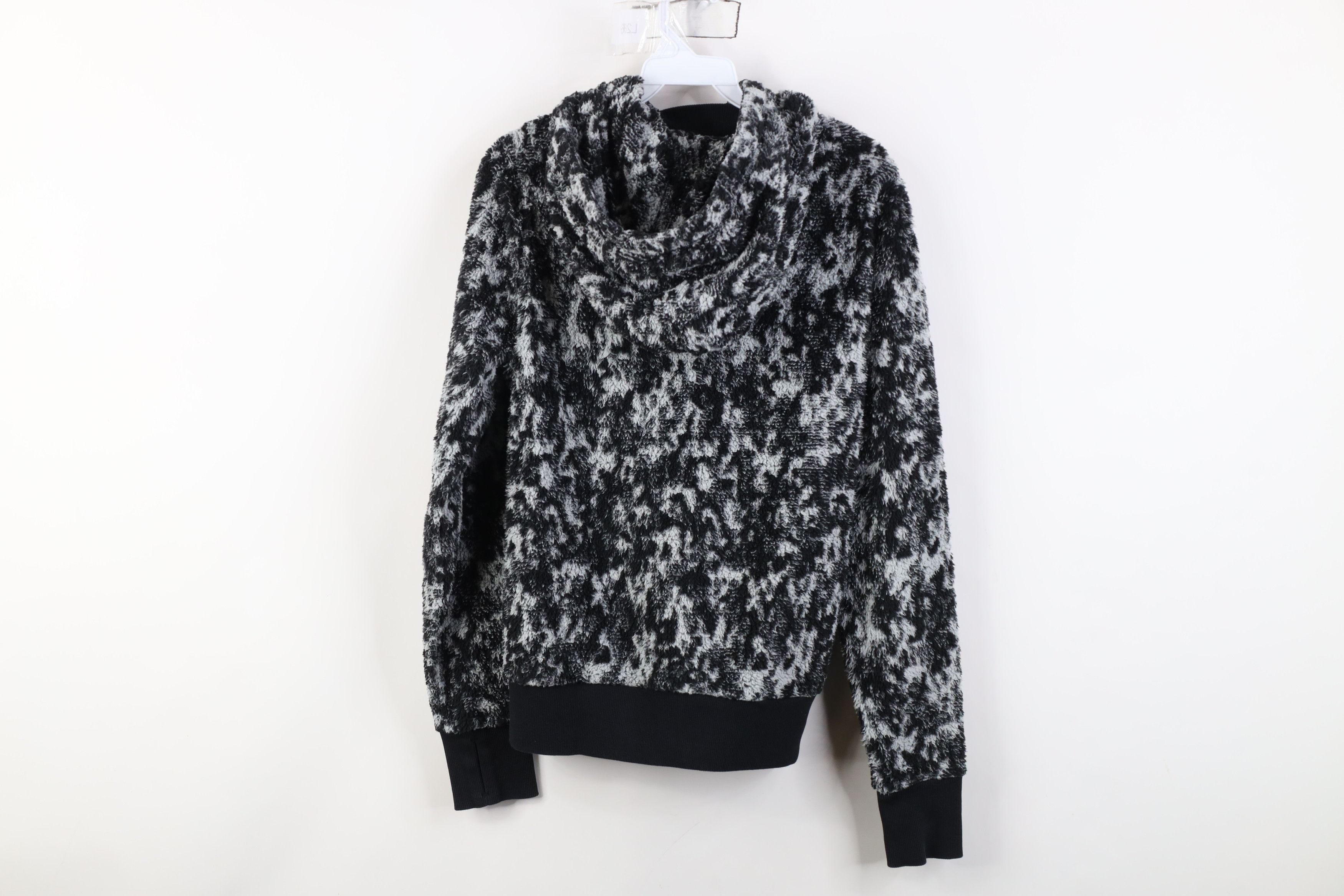 Athleta Athleta Sherpa Deep Pile Fleece Jacquard Hoodie Sweatshirt Size XS / US 0-2 / IT 36-38 - 10 Thumbnail