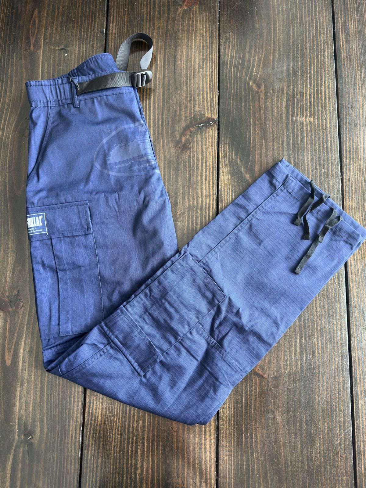 Corteiz Guerillaz Cargo Pants Navy Blue