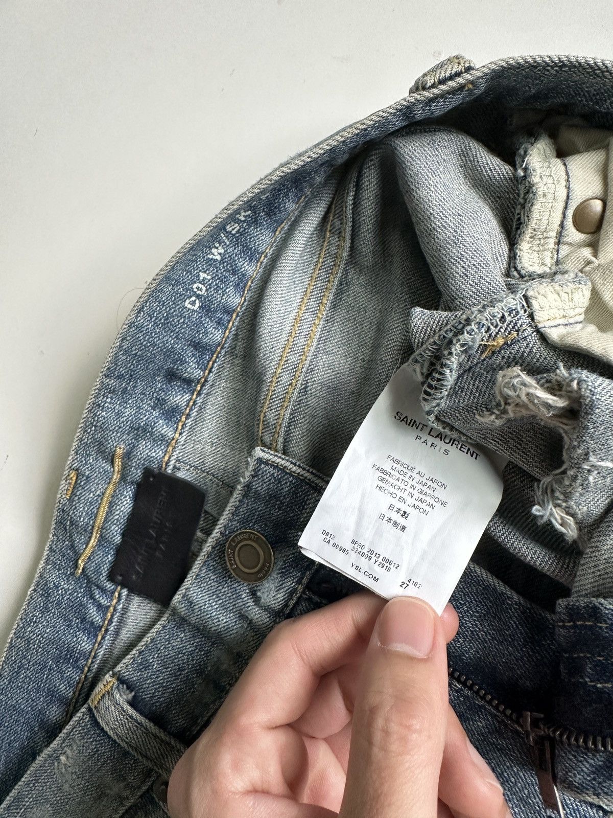 Saint Laurent Paris Saint laurent fw13 chain denim Size US 27 - 3 Thumbnail