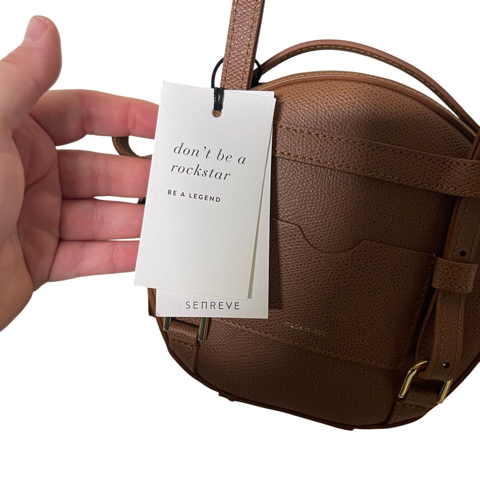 Other New SENREVE Circa Bag In Chestnut pebble leather Size ONE SIZE - 11 Thumbnail