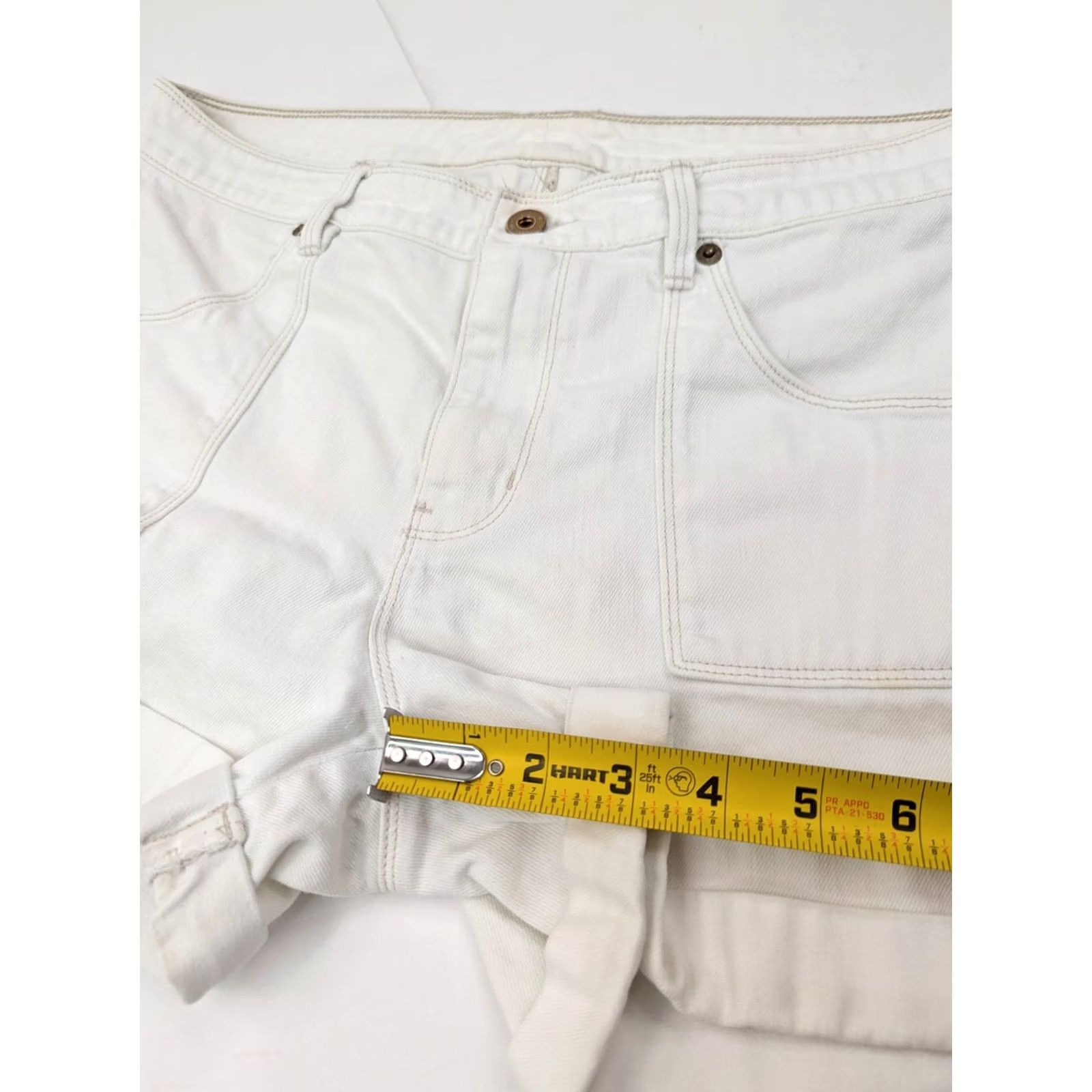 Polo Ralph Lauren Polo Jeans Ralph Lauren REBECCA Denim Jean Shorts Women 10 White Cotton Elastane 3 Inseam 32x3 Vintage No Size 32" / US 10 / IT 46 - 6 Thumbnail