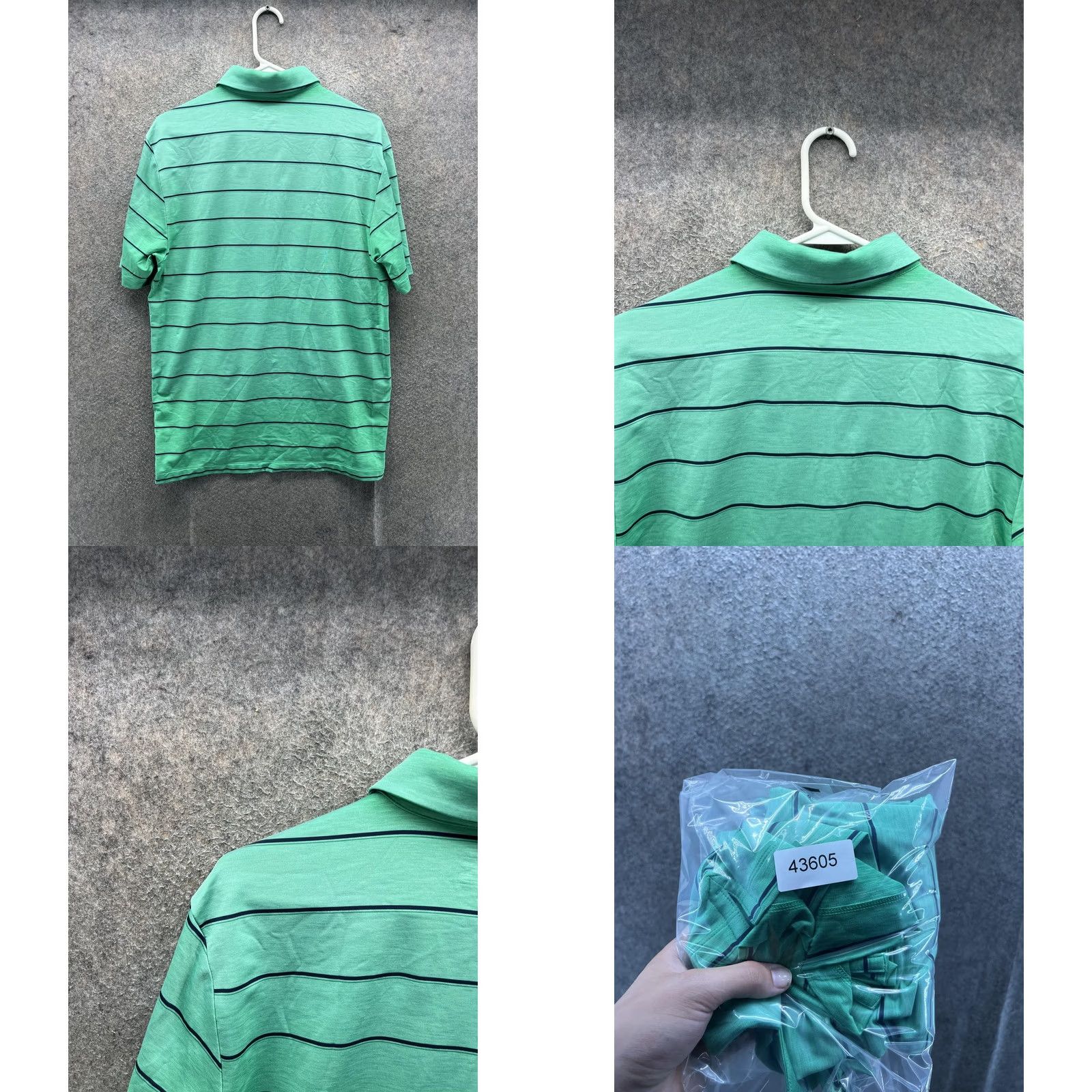 Under Armour Under Armour Polo Shirt Mens M Green Stripe HeatGear Woodfield Golf Club Size US M / EU 48-50 / 2 - 8 Thumbnail