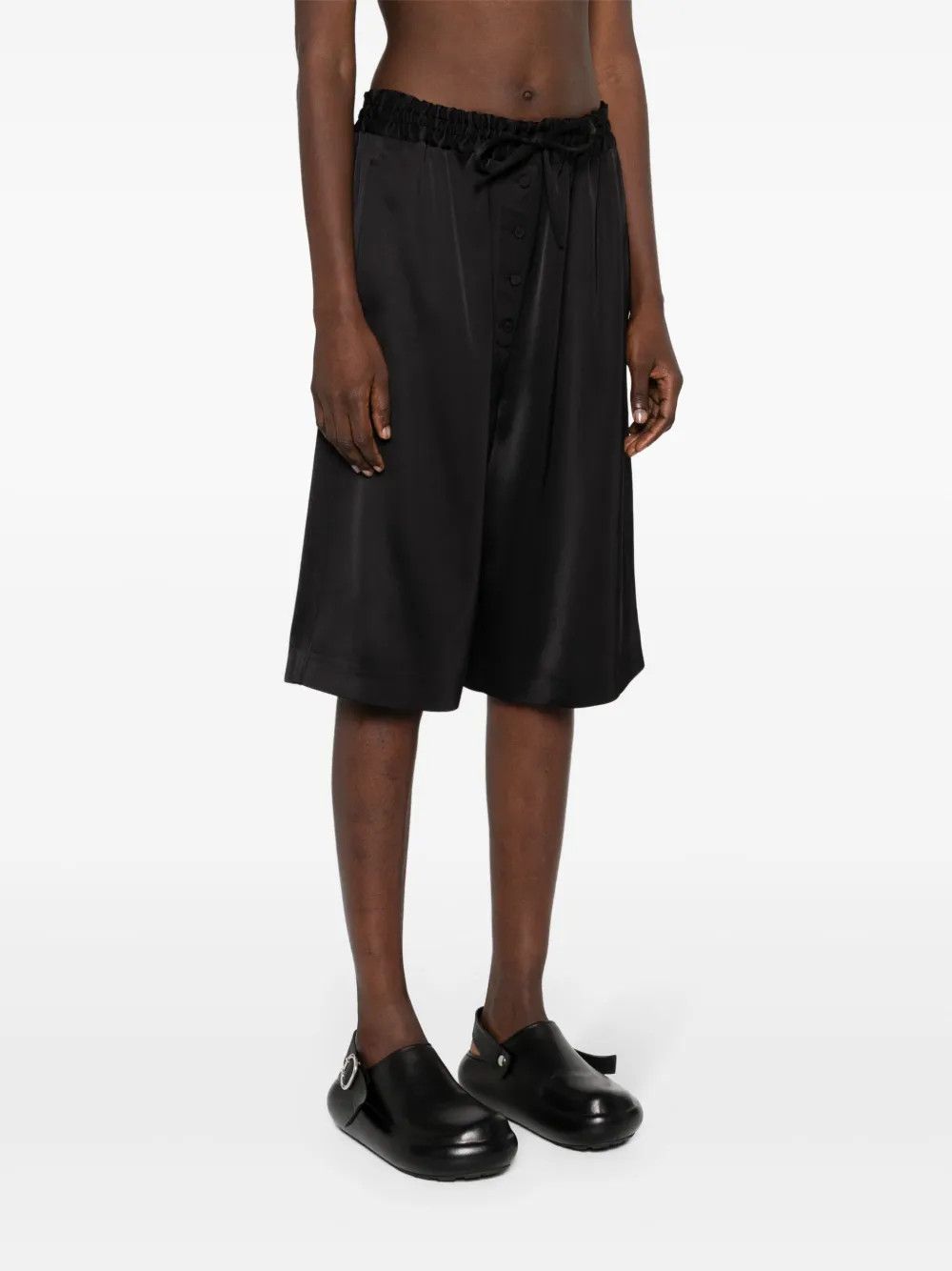 Jil Sander o1w1db10825 Shorts in Black Size 28" / US 6 / IT 42 - 3 Thumbnail