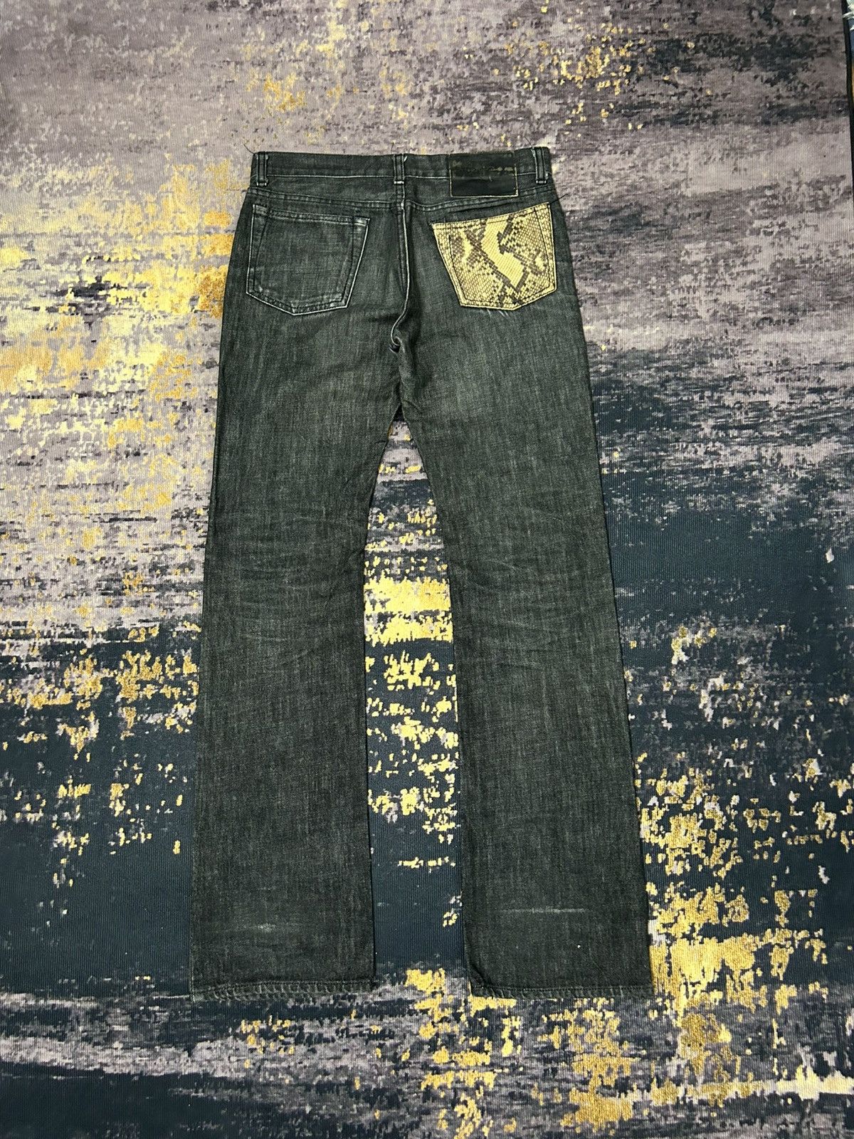 Hysteric Glamour Handcraft Tokyo Snake Pocket Back Bootcut Jeans Size US 32 / EU 48 - 1 Thumbnail