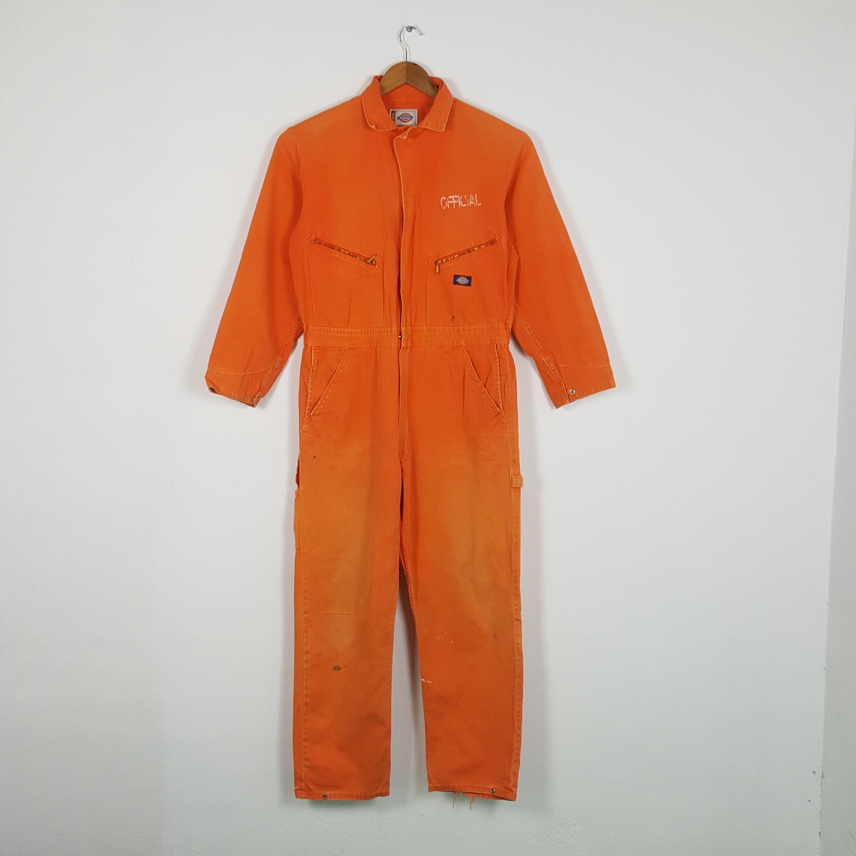 Vintage DICKIES x Skull Design Custom Style Coverall Jacket
