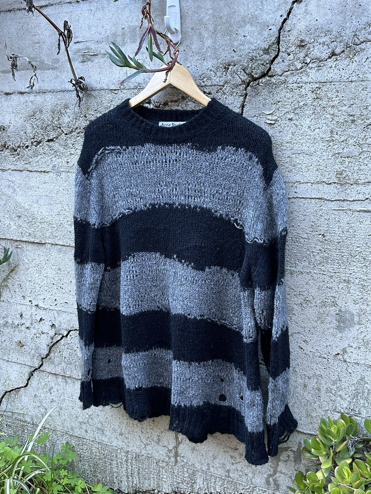 image of Grail Acne Studios Kurt Cobain Distressed Knit, Men's (Size XL)