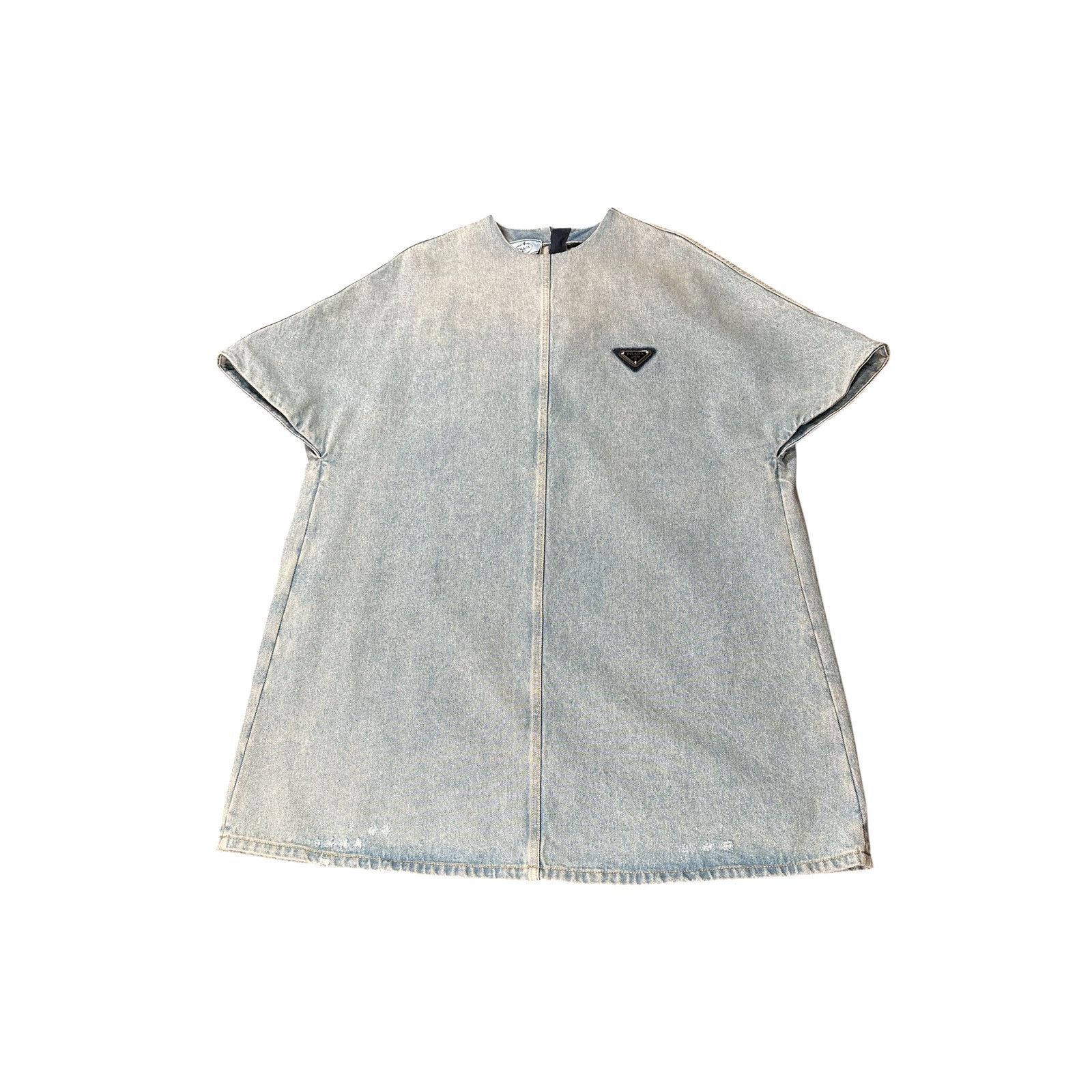 Prada Prada Denim Shift Dress Light Blue Size 38 Excellent Size M / US 6-8 / IT 42-44 - 5 Thumbnail
