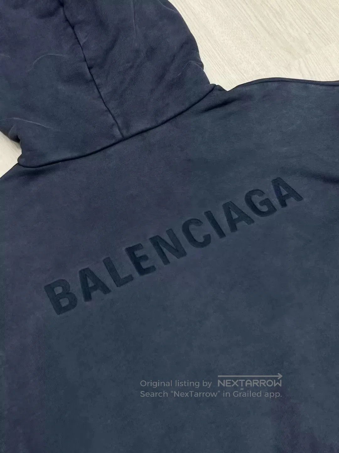 Balenciaga Balenciaga Gray Embroidered Hoodie XS. Size US XS / EU 42 / 0 - 8 Thumbnail