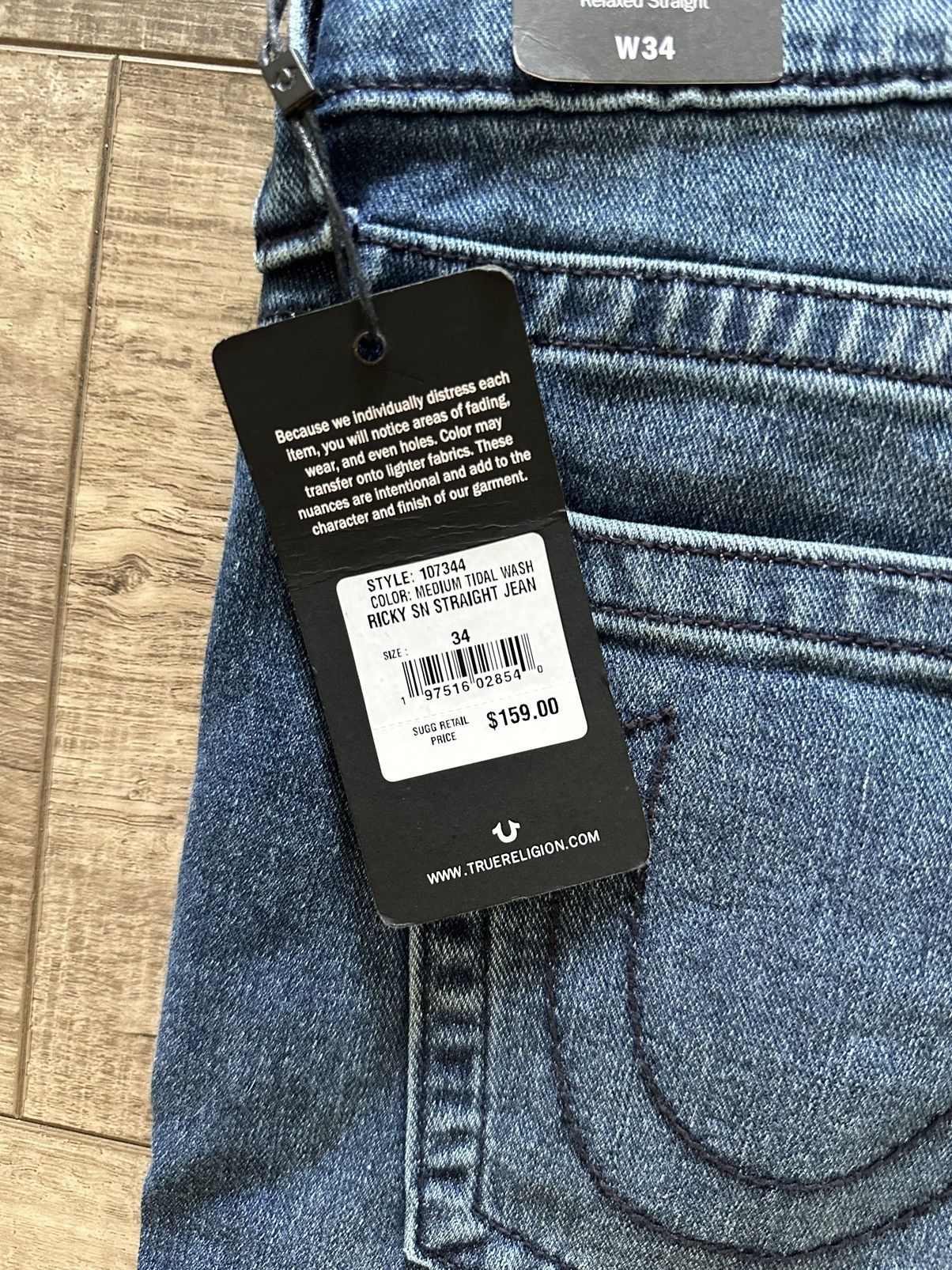 True Religion True Religion: Ricky SN Straight Jean Size US 34 / EU 50 - 4 Thumbnail