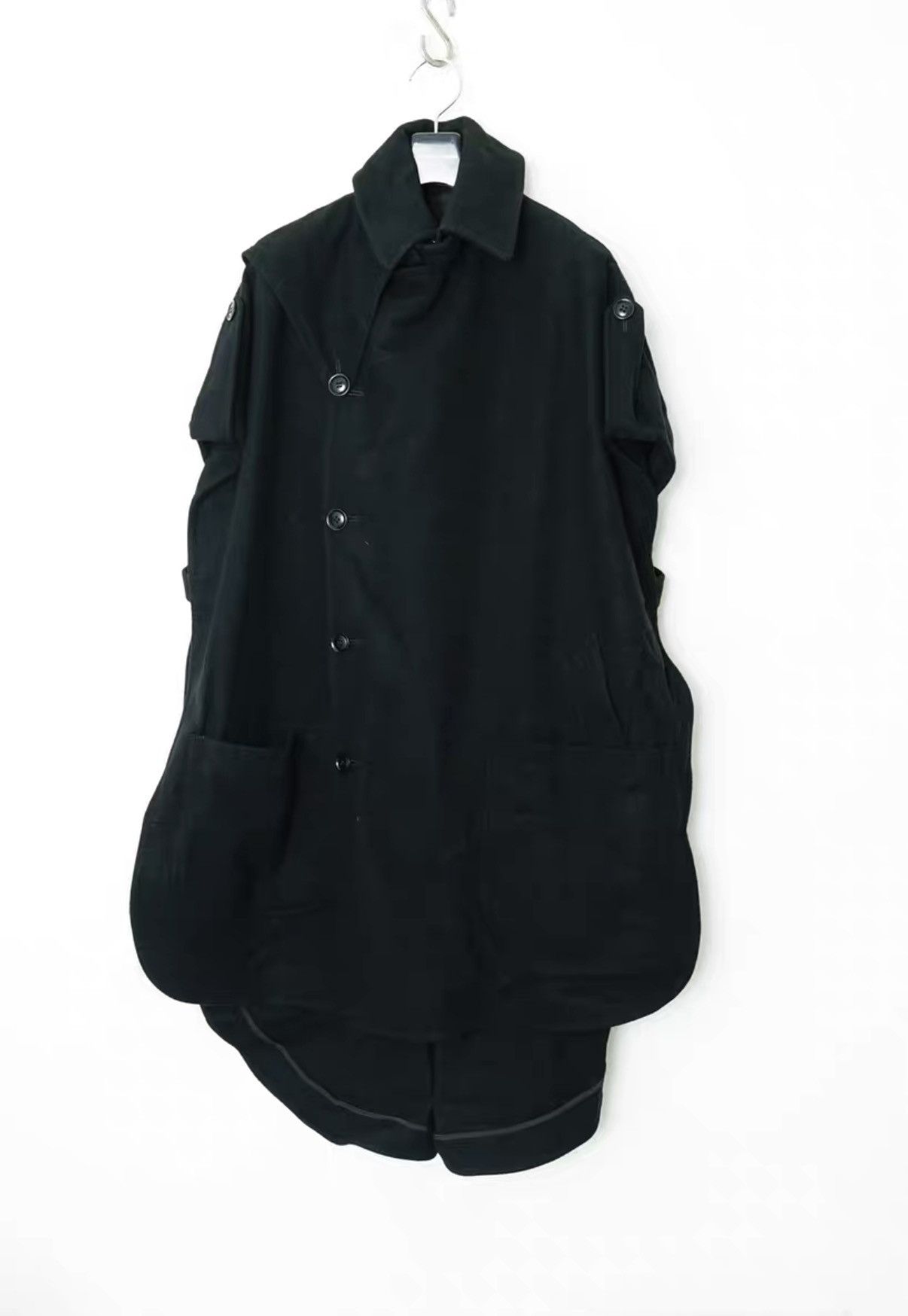 Yohji Yamamoto Yohji Yamamoto Y's Wool Cape Coat Size US S / EU 44-46 / 1 - 1 Thumbnail