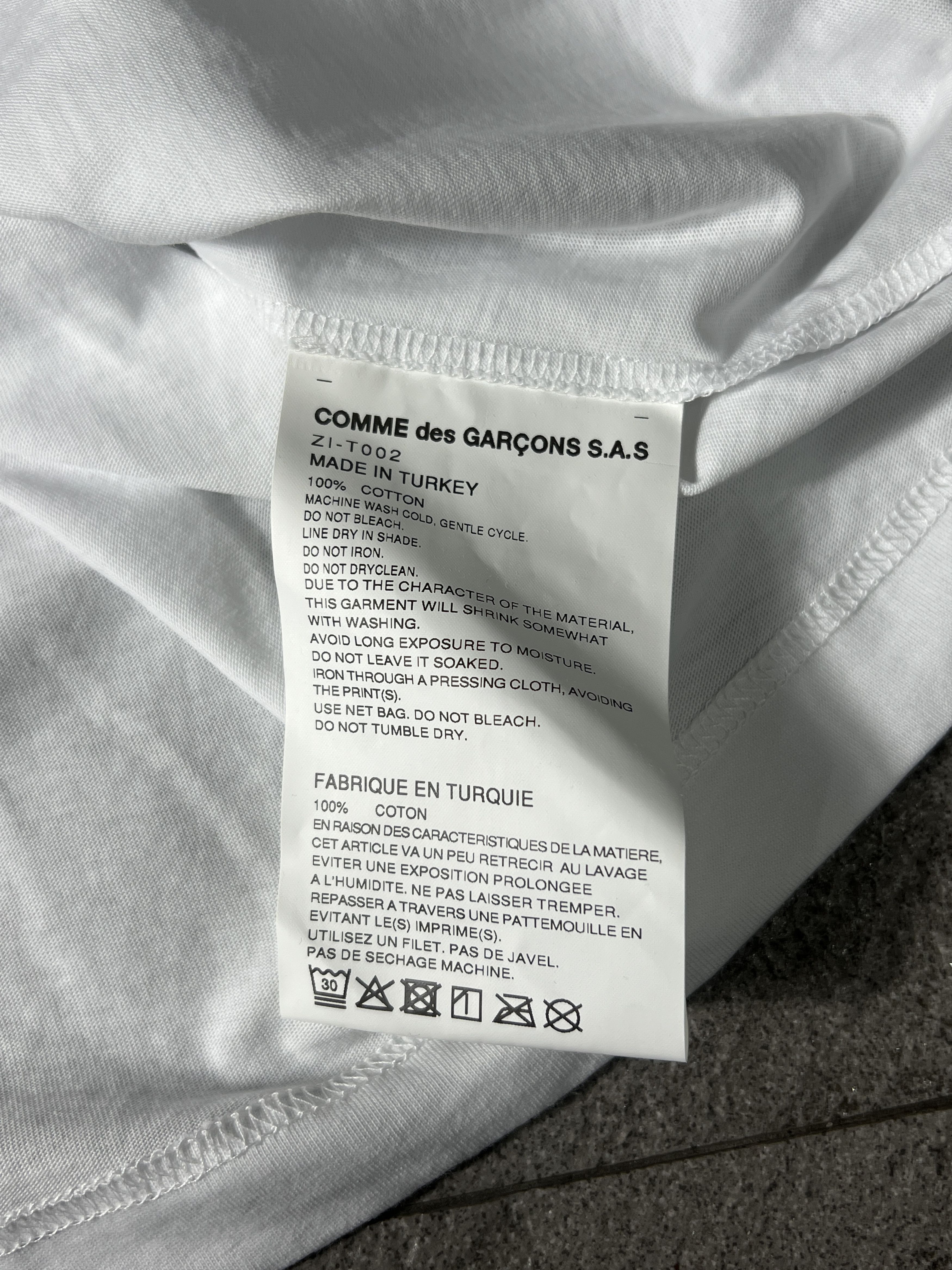 Chrome Hearts × Comme des Garcons × Dover Street Market CDG x Chrome Hearts X DSM Tee White XL Logo Print Size US XL / EU 56 / 4 - 5 Thumbnail