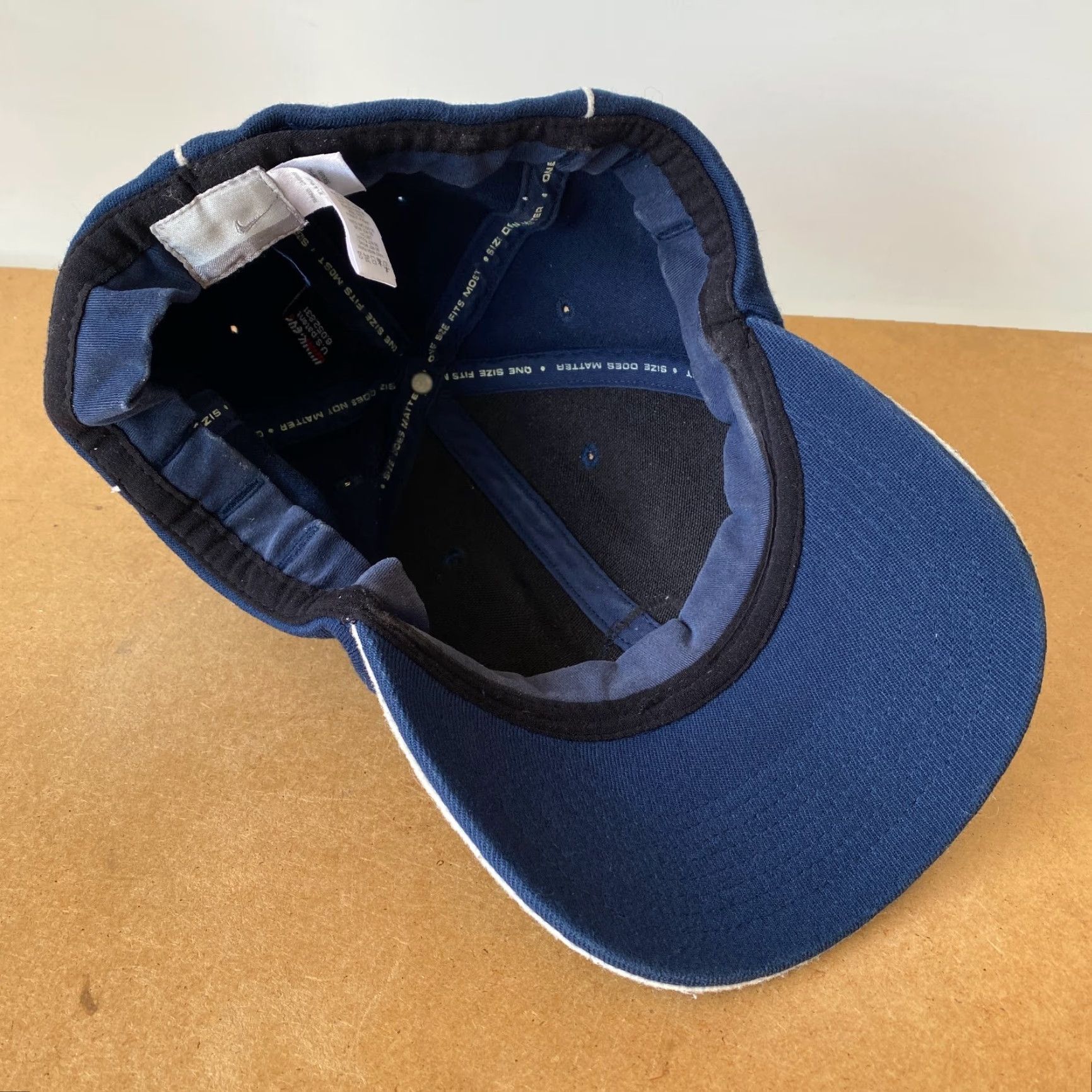 Nike VINTAGE Nike Baseball Cap Hat One Size Blue 90s y2k USA Nike Unisex Adults Felt LightWeight Casual Mens Womens Boys Girls Size ONE SIZE - 7 Thumbnail