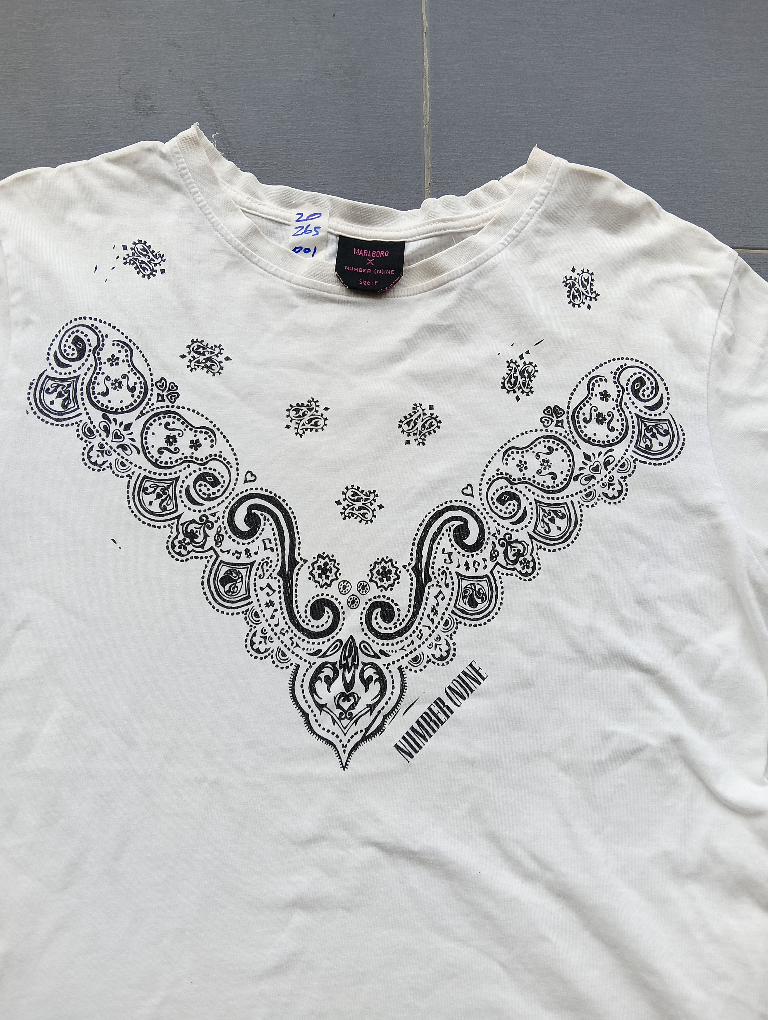Marlboro marlboro x number nine collab size m big logo tee Size US M / EU 48-50 / 2 - 1 Thumbnail