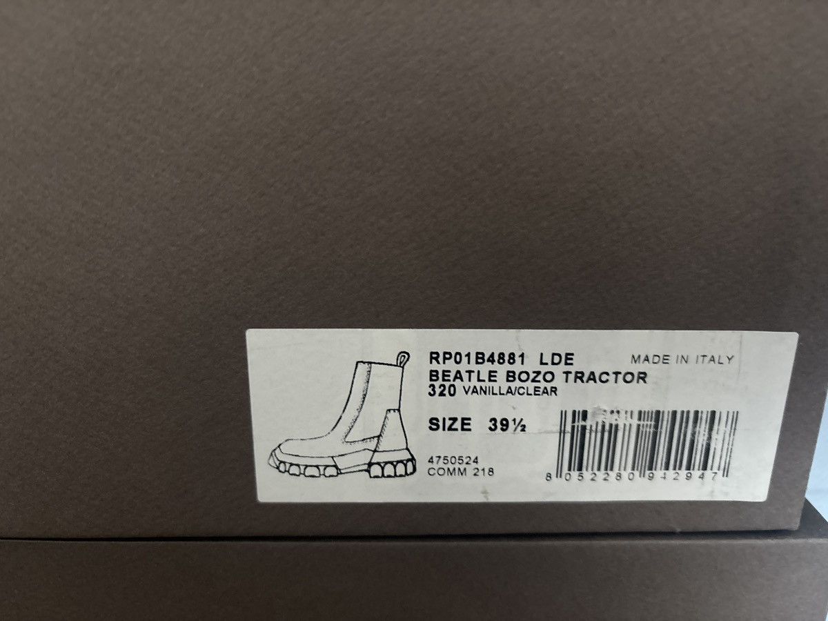 Rick Owens Rick Owens Beatle Bozo Tractor Vanilla Size US 9.5 / IT 39.5 - 7 Thumbnail