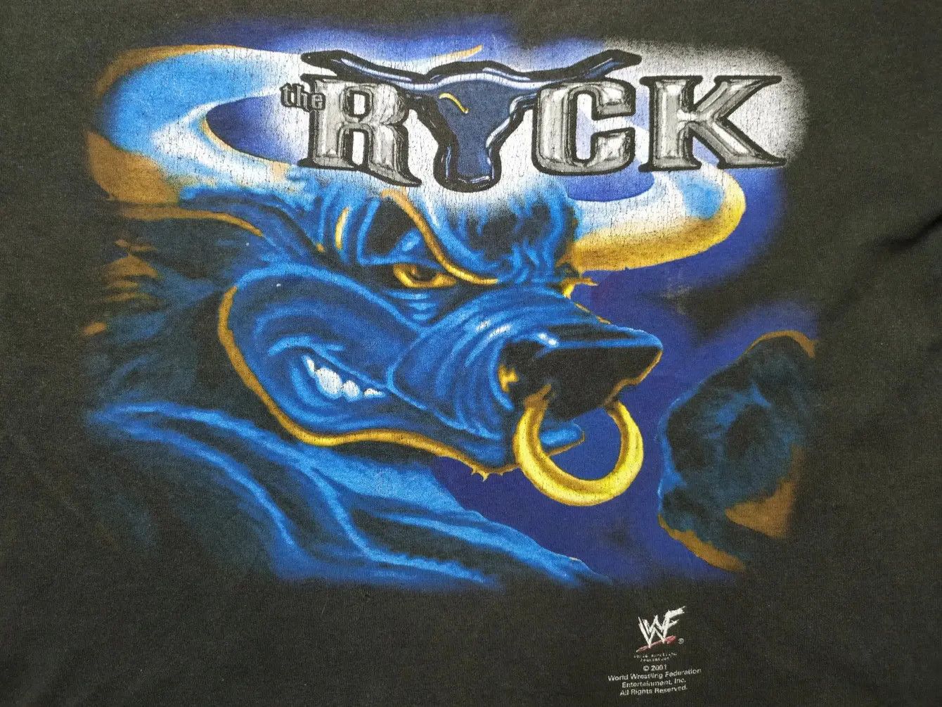 Vintage Vintage The Rock 2001 Wrestling MTV T-shirt Size US M / EU 48-50 / 2 - 1 Thumbnail