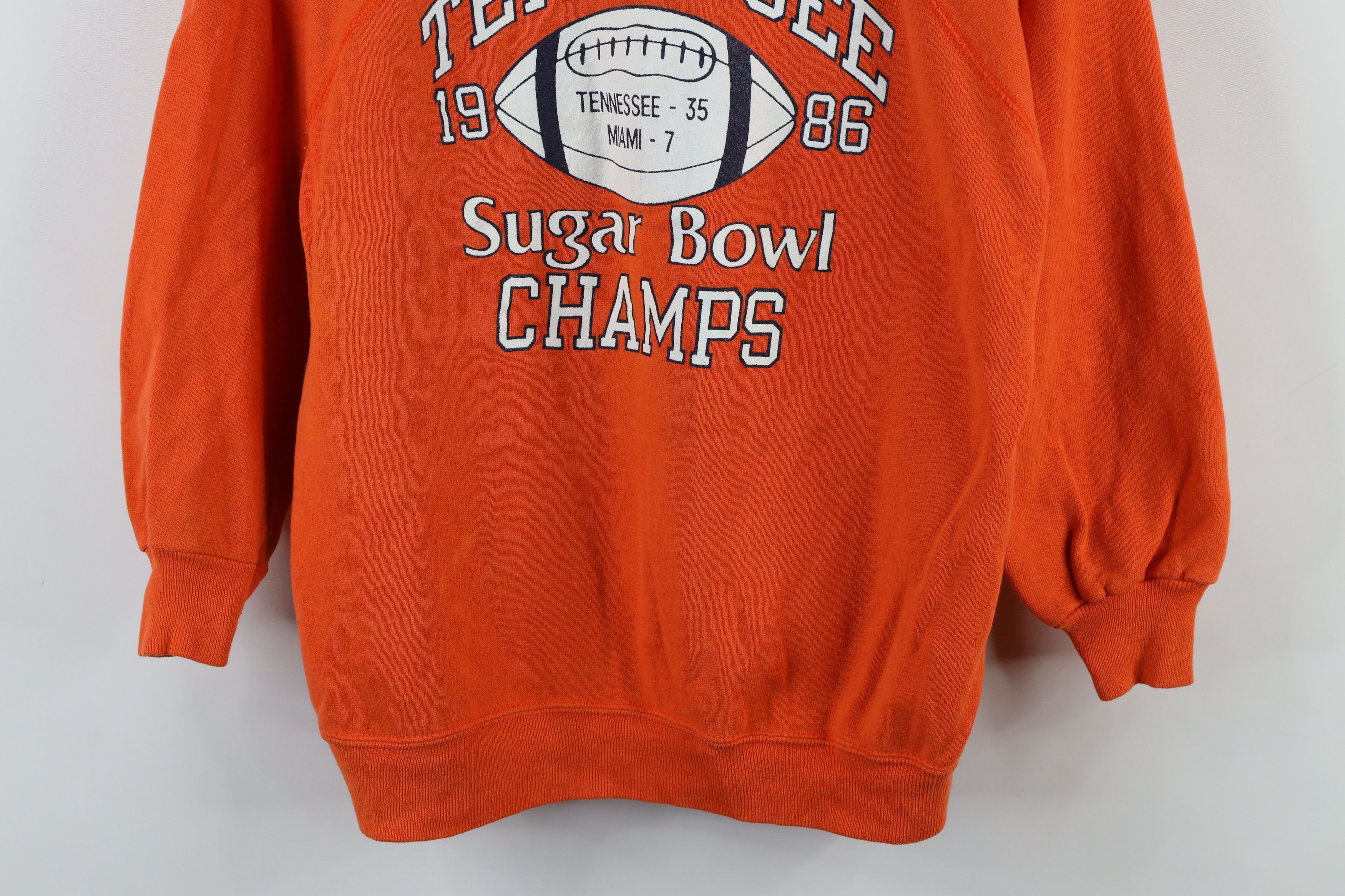 Champion × Vintage Vintage 80s Champion University of Tennessee Sweatshirt Size L / US 10 / IT 46 - 3 Thumbnail