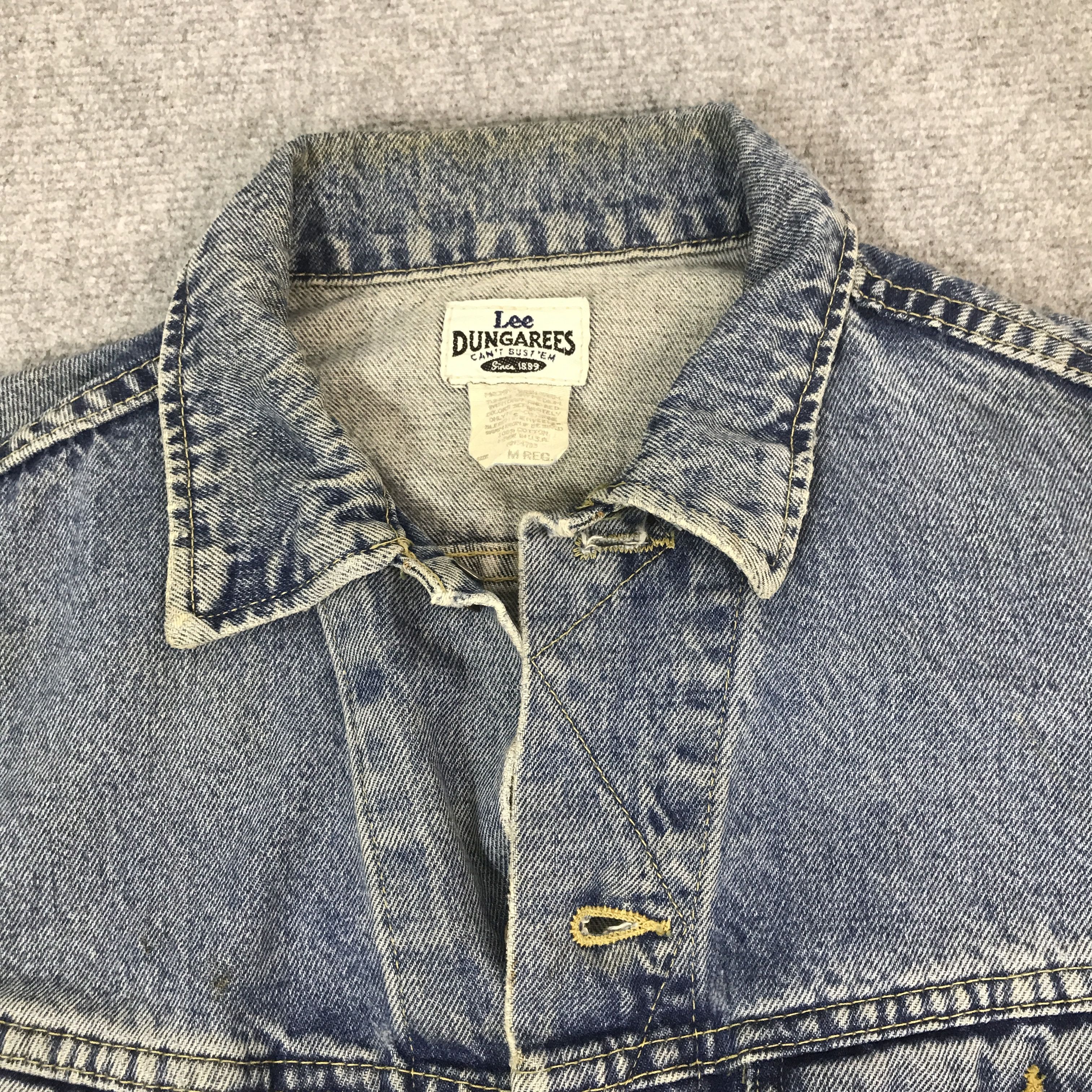 Lee vintage 90s Lee dungarees tracker denim jacket Size US L / EU 52-54 / 3 - 7 Thumbnail