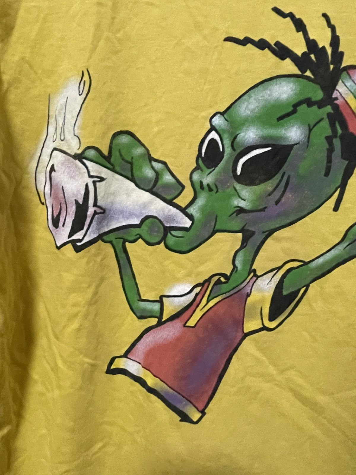Vintage Vintage Paff Alien Space Kiffer Wear Smoke Tee Humor Y2K 90s Size US L / EU 52-54 / 3 - 4 Thumbnail