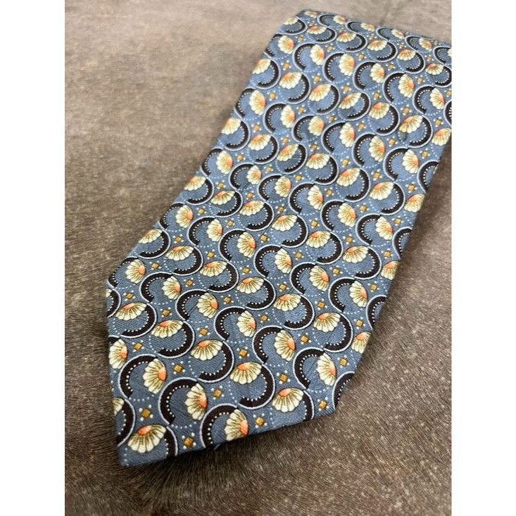 Ermenegildo Zegna Ermenegildo Zegna Daisies Silk Tie Floral Made in Italy Size ONE SIZE - 2 Thumbnail