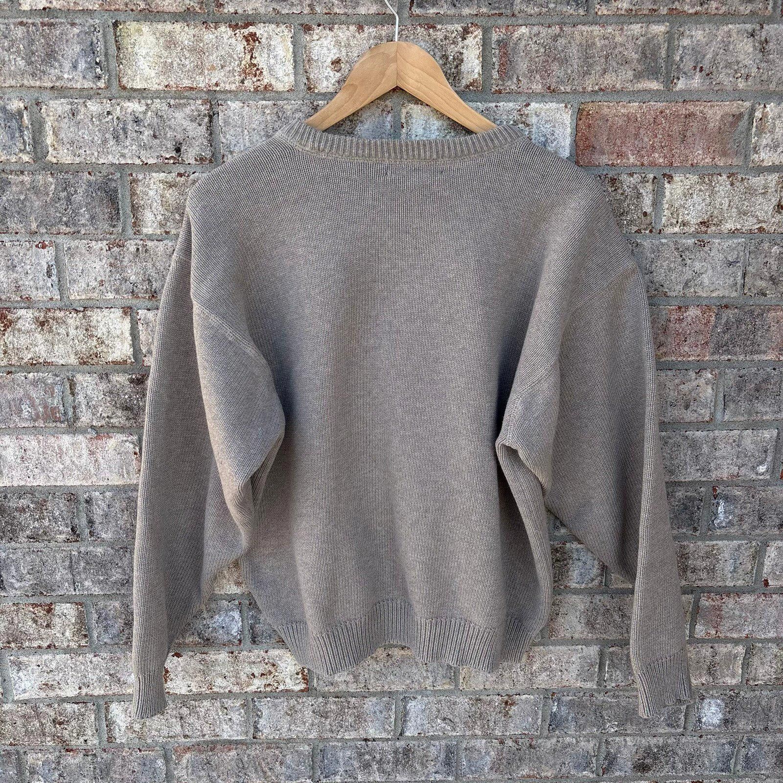 Croft & Barrow Vintage Light brown Knit sweater Size US XL / EU 56 / 4 - 6 Thumbnail