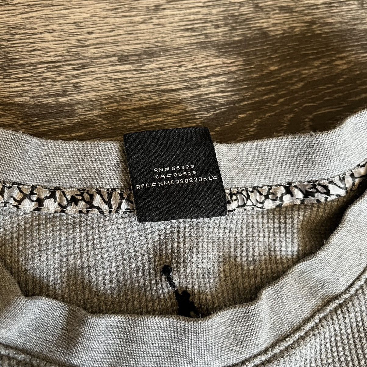 Jordan Brand Vintage Y2K Jordan Basic Logo Thermal Waffle Longsleeve Tee Size US XL / EU 56 / 4 - 6 Thumbnail