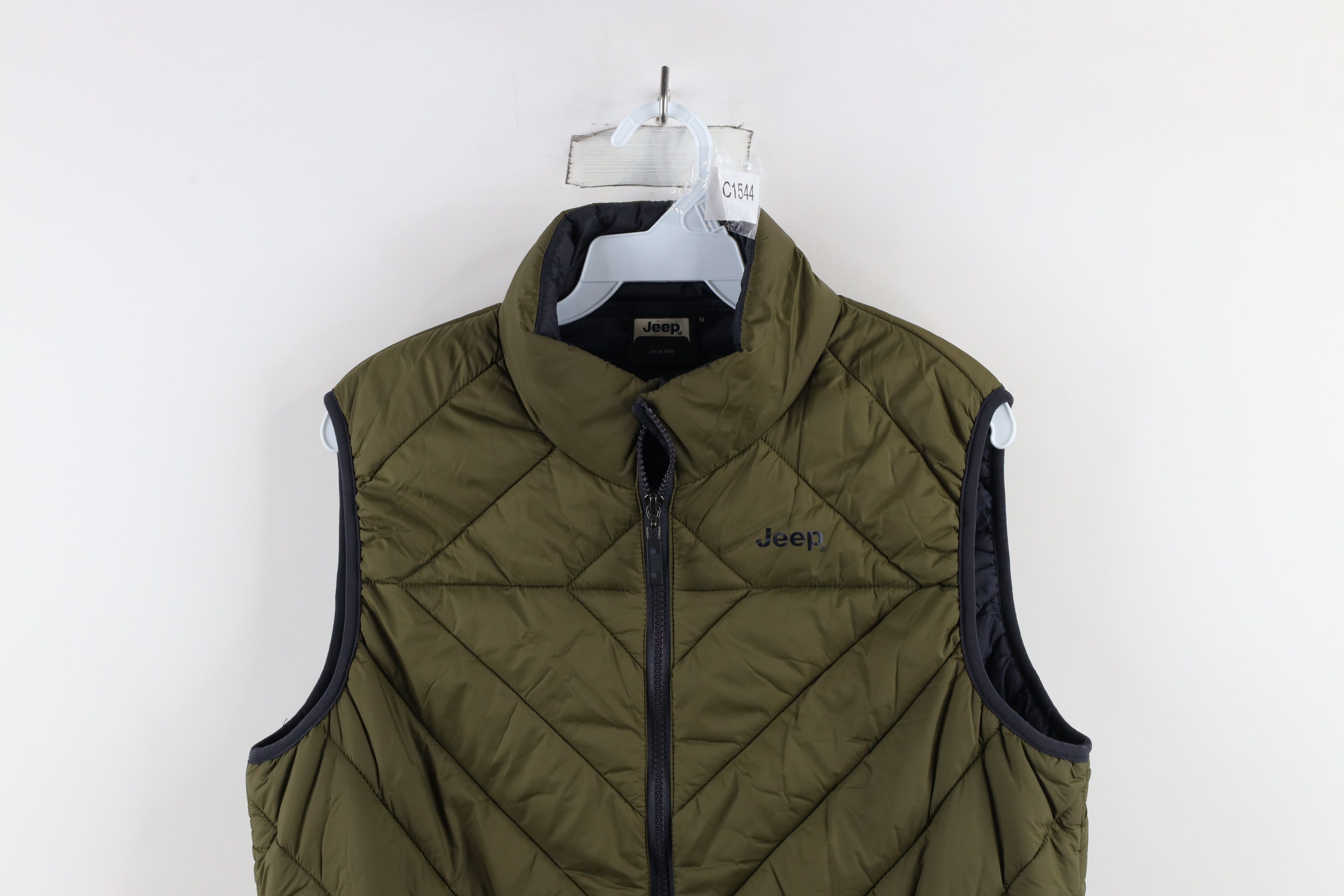 Jeep × Vintage Y2K Fiat Chrysler Jeep Motor Co Full Zip Puffer Vest Jacket Size US M / EU 48-50 / 2 - 2 Thumbnail