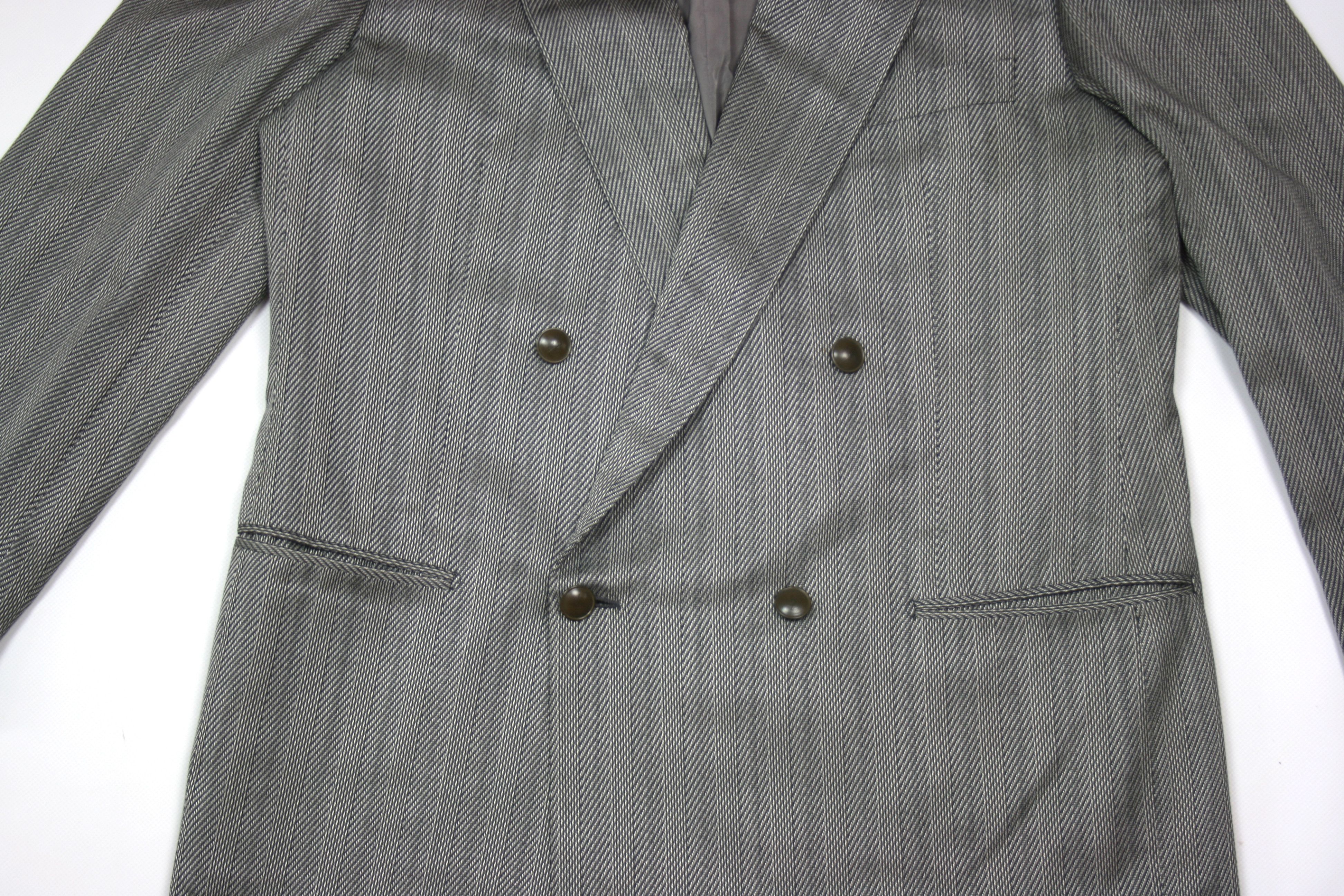 Yves Saint Laurent 90S Double Breasted Silk Blazer Vintage Size US L / EU 52-54 / 3 - 4 Thumbnail