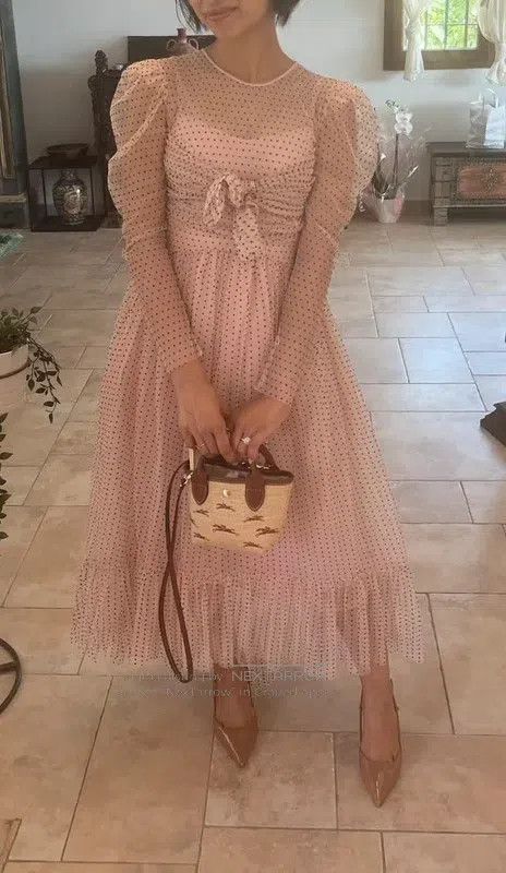 Valentino Valentino Pink polka dot dress Size S / US 4 / IT 40 - 2 Thumbnail