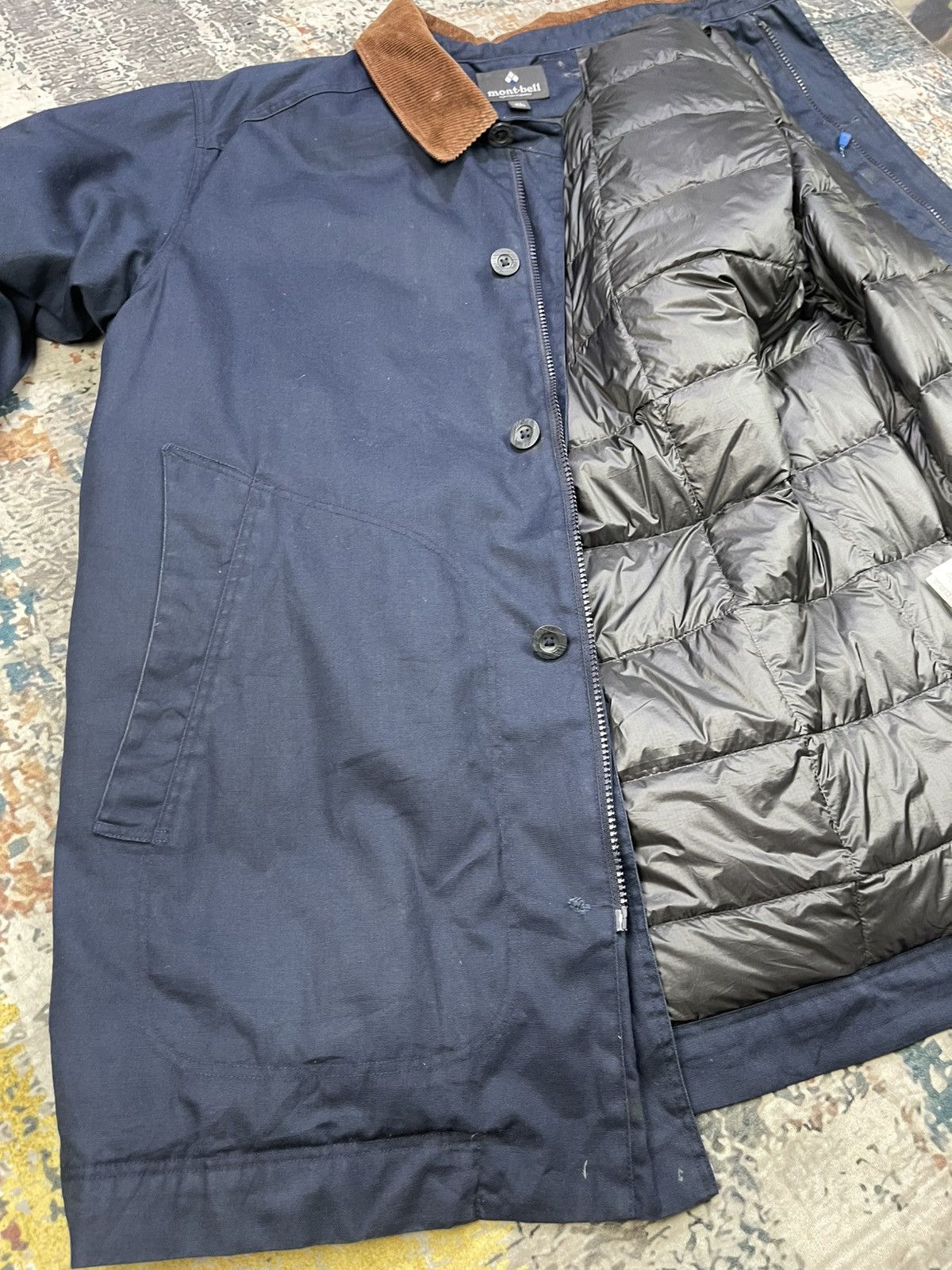 Montbell Mont-Bell Navy Country Down Jacket Size US L / EU 52-54 / 3 - 15 Thumbnail
