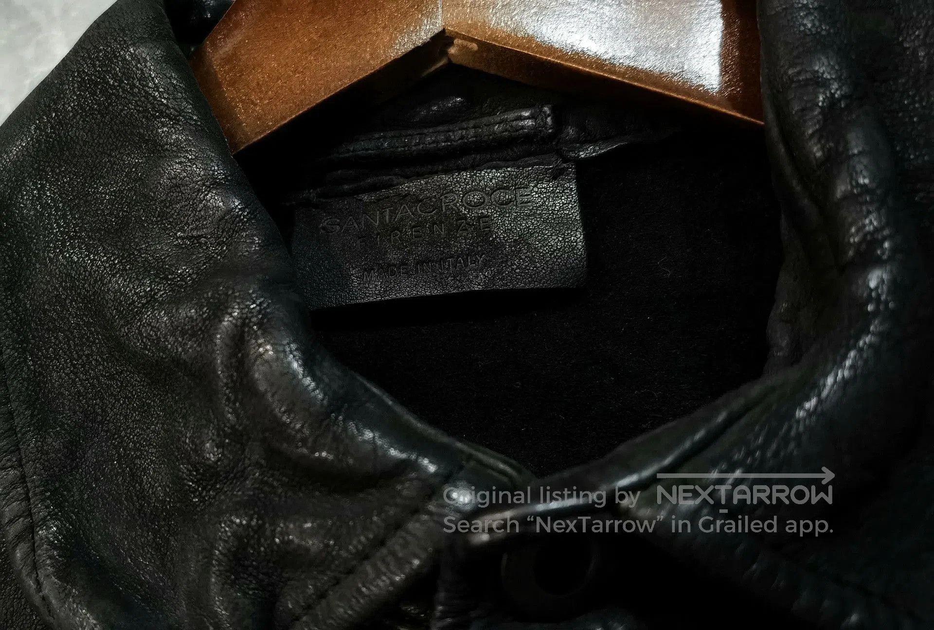 Santacroce Santacroce Washed Vintage Wild Cowhide Leather Jacket. Size US M / EU 48-50 / 2 - 3 Thumbnail