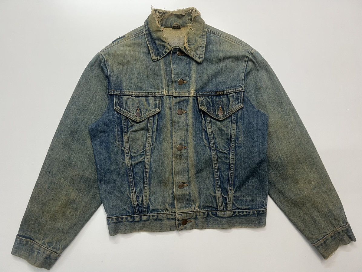 Other 🔥VINTAGE WRANGLER DENIM TRUCKER JACKET Size US S / EU 44-46 / 1 - 1 Thumbnail